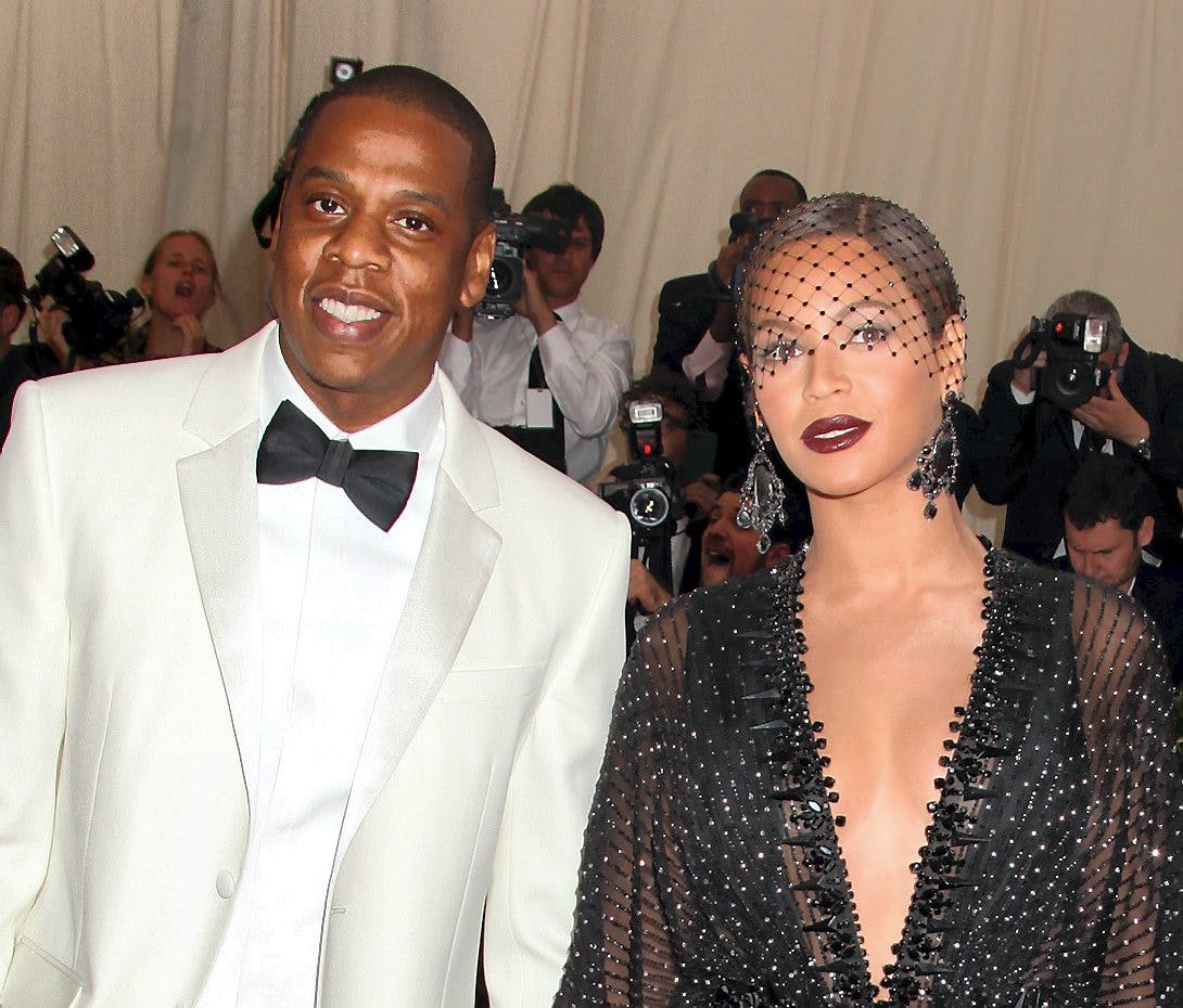 Jay-Z og Beyonce til MET Gala i 2014 - inden Beyonces søster flippede ud på Jay-Z. Foto: All Over