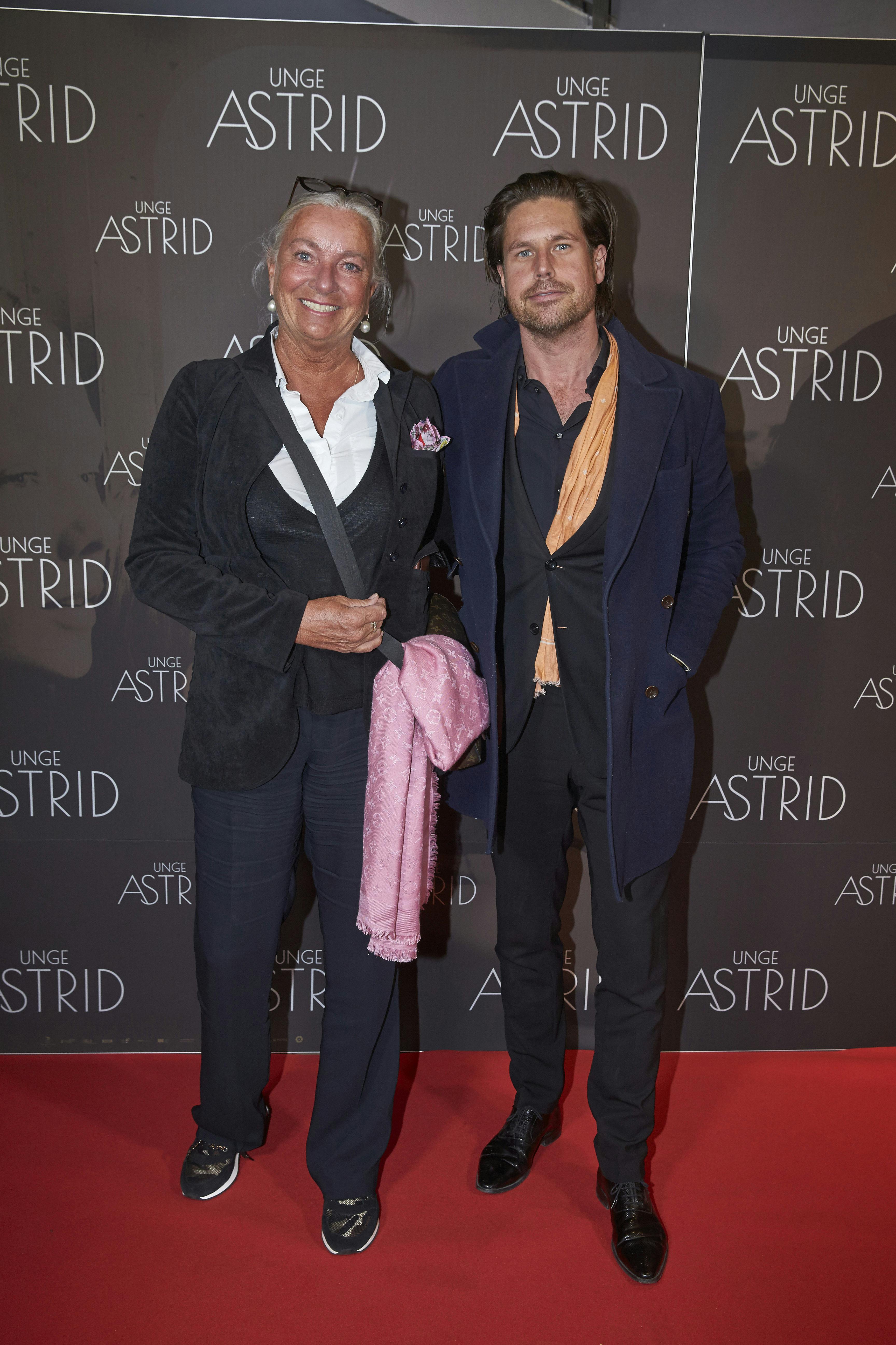 Ilse Jacobsen på den røde løber til premieren på "Unge Astrid" i januar 2019.