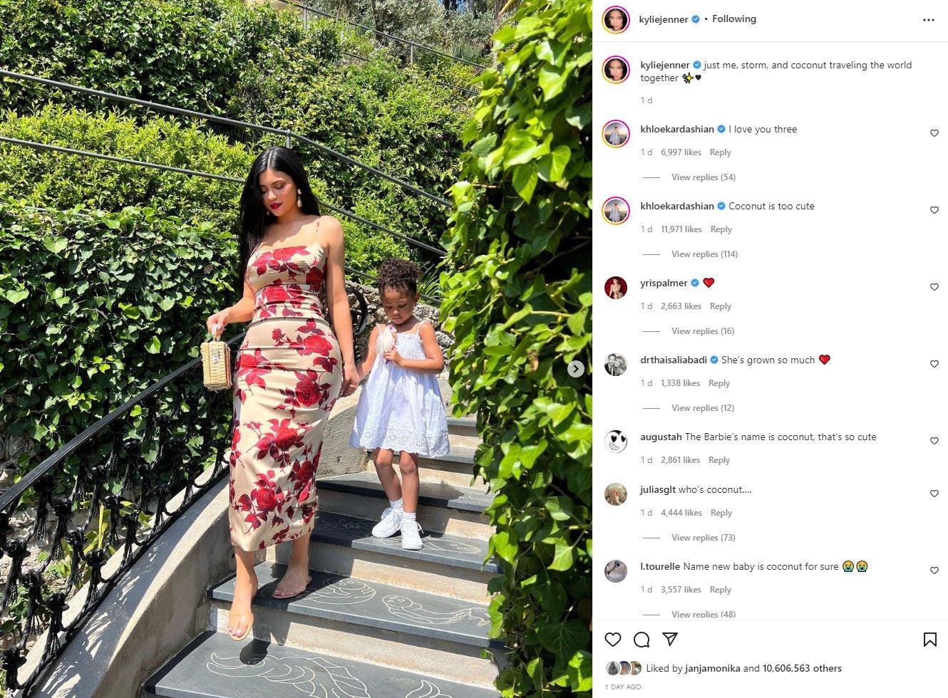 Det er dette opslag, som har fået flere fans til at tro, at Kylie Jenner har afsløret sønnens navn.