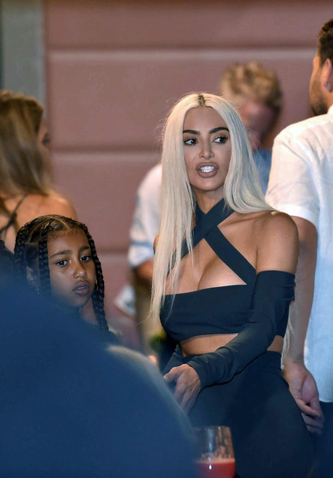 Kim Kardashian med sin datter North.