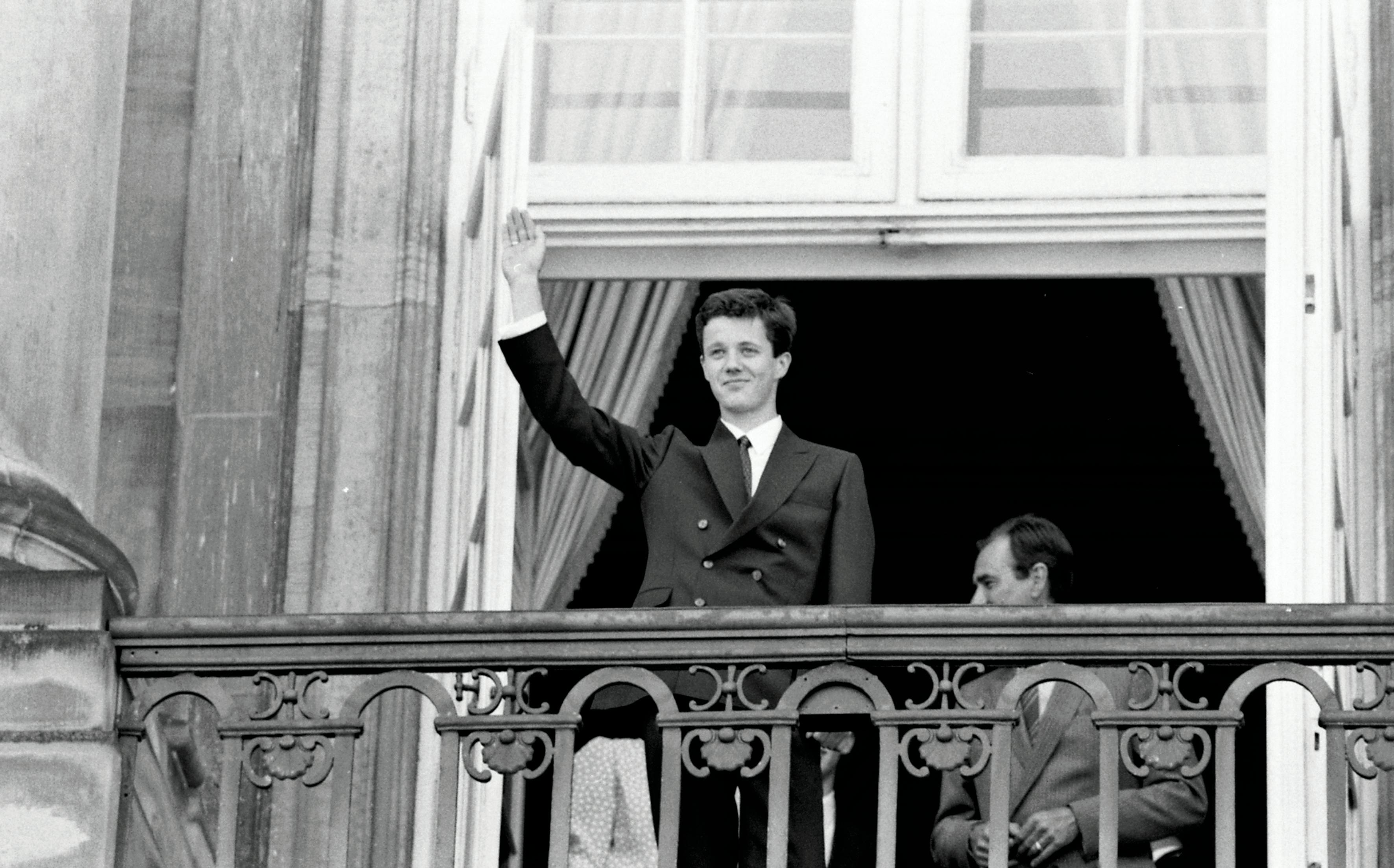 Kronprins Frederik på sin 18-års fødselsdag i 1986.
