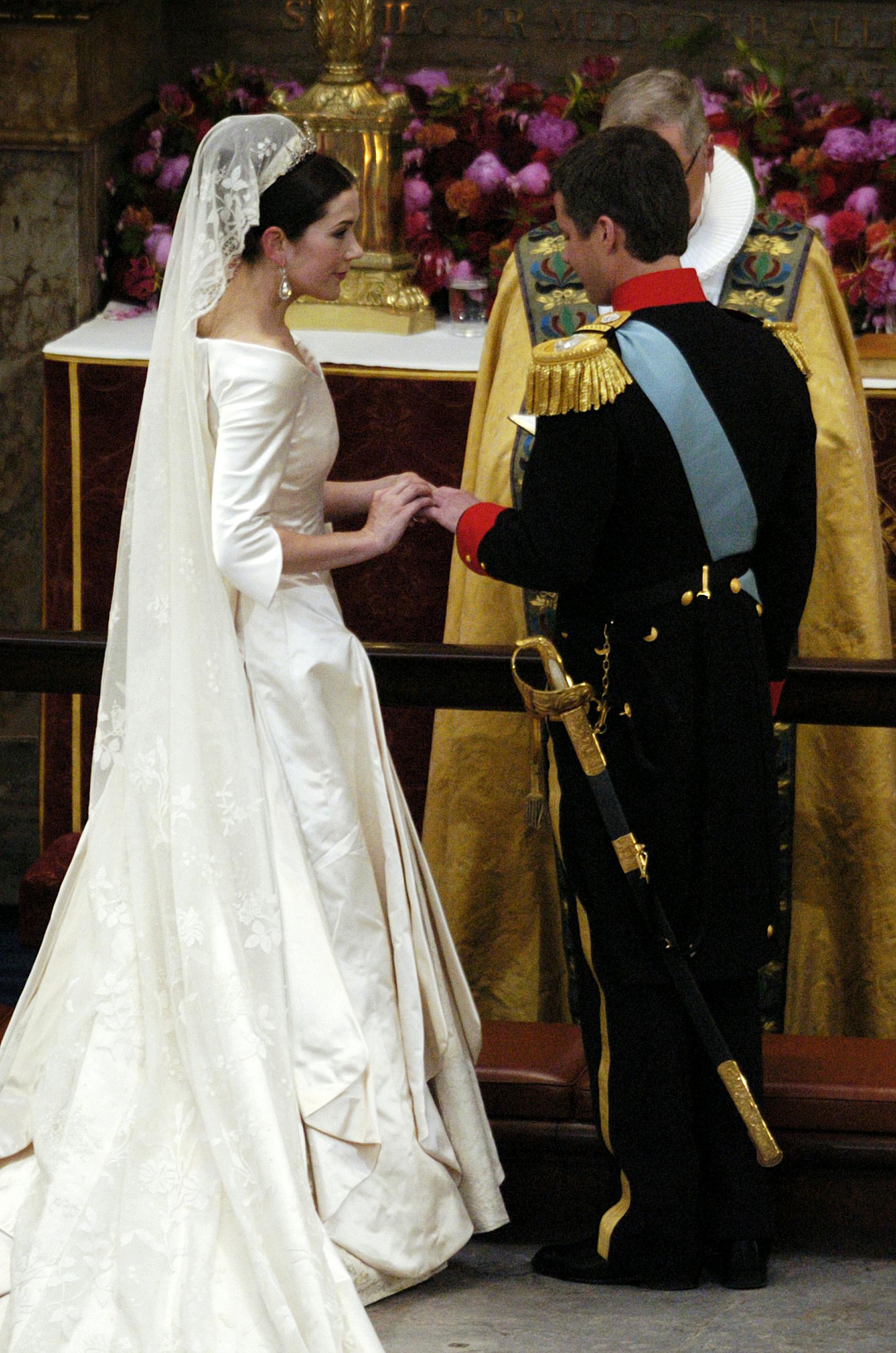Frederik og Mary under brylluppet i 2004.
