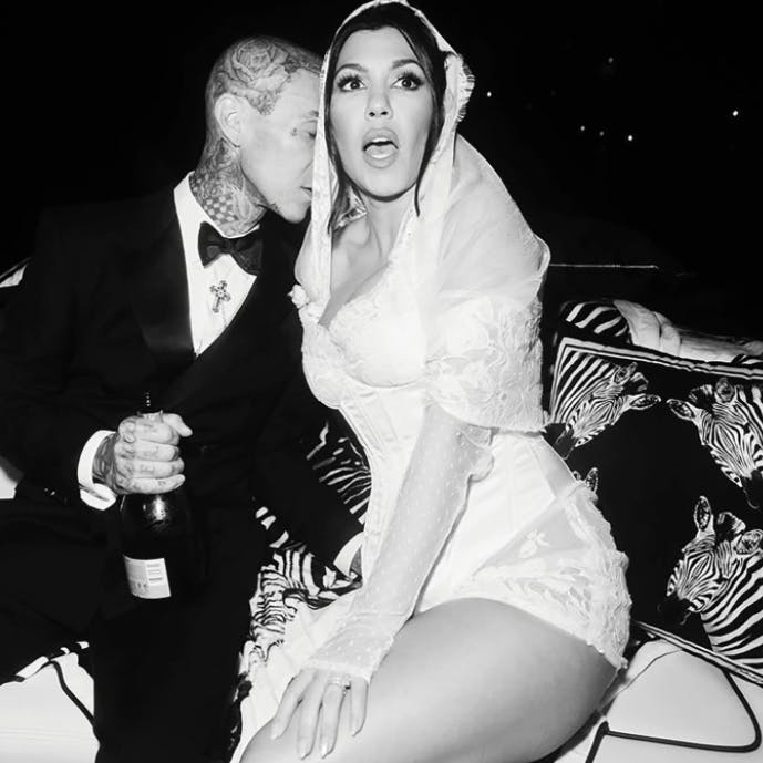 Kourtney Kardashian og Travis Barker blev gift til et storslået bryllup i Italien i maj. 