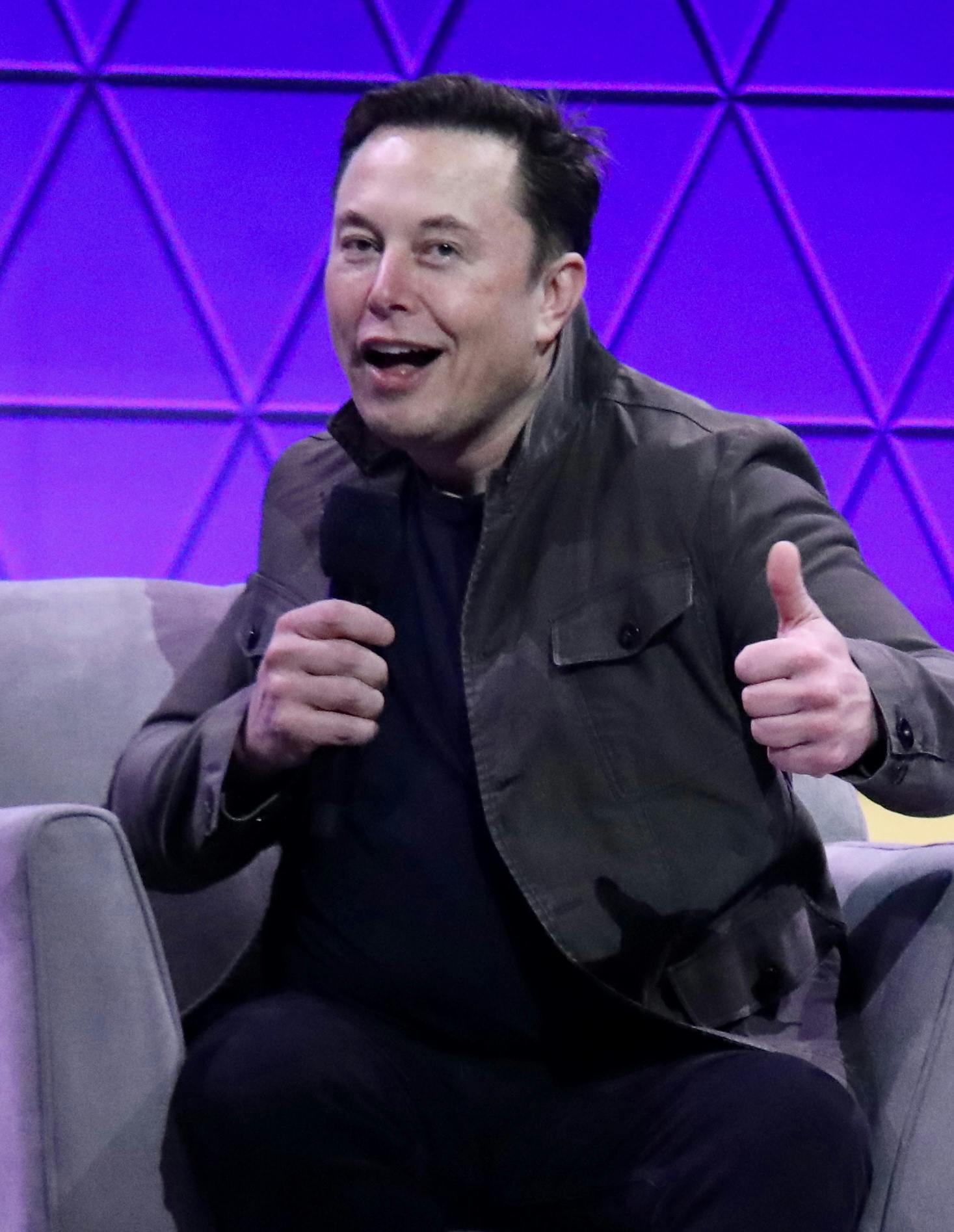 Elon Musk til en tecknologikonference i juni 2019. 
