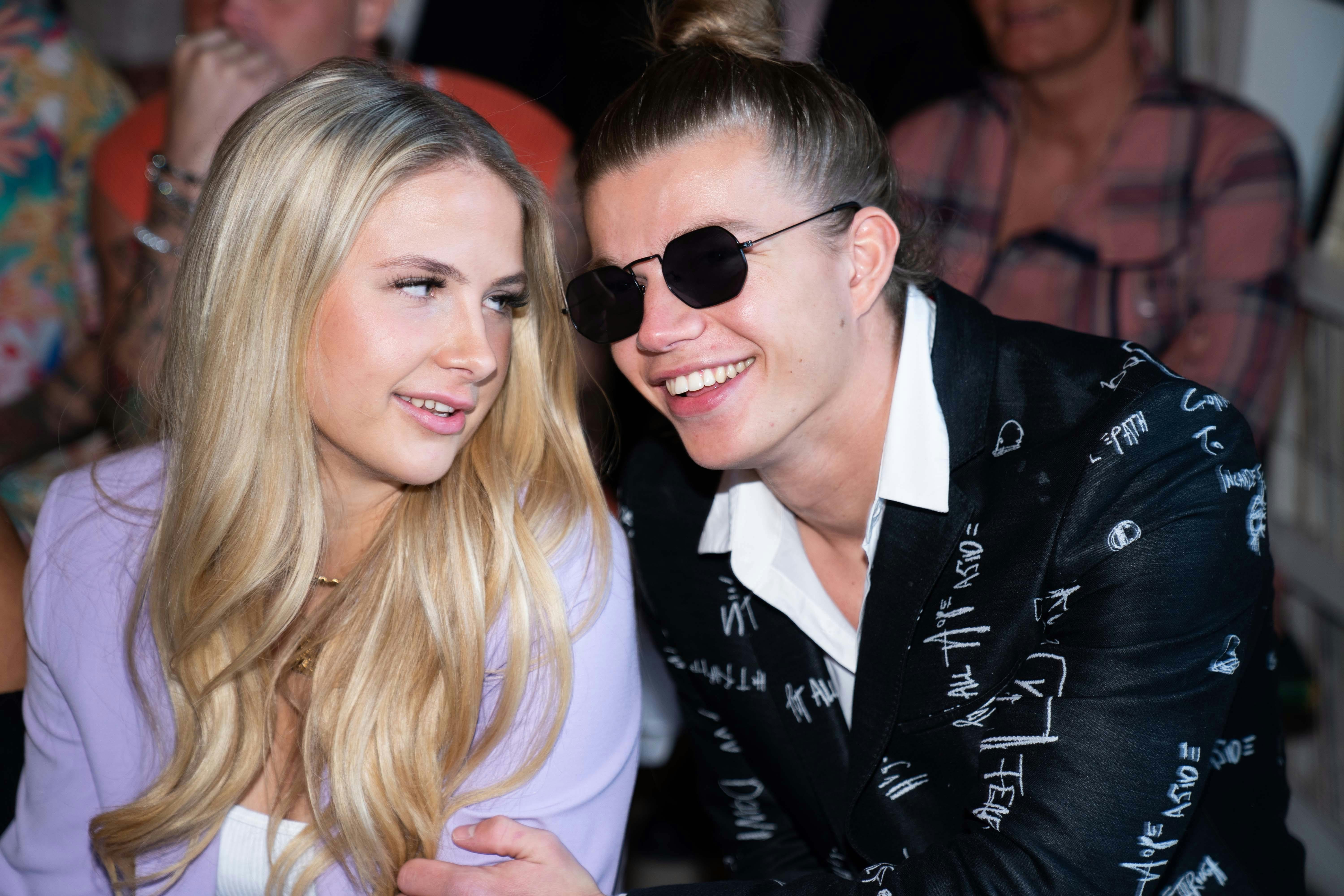 Ellen Barker og Oliver Kalika til premierefesten for "Ex on the beach" 7