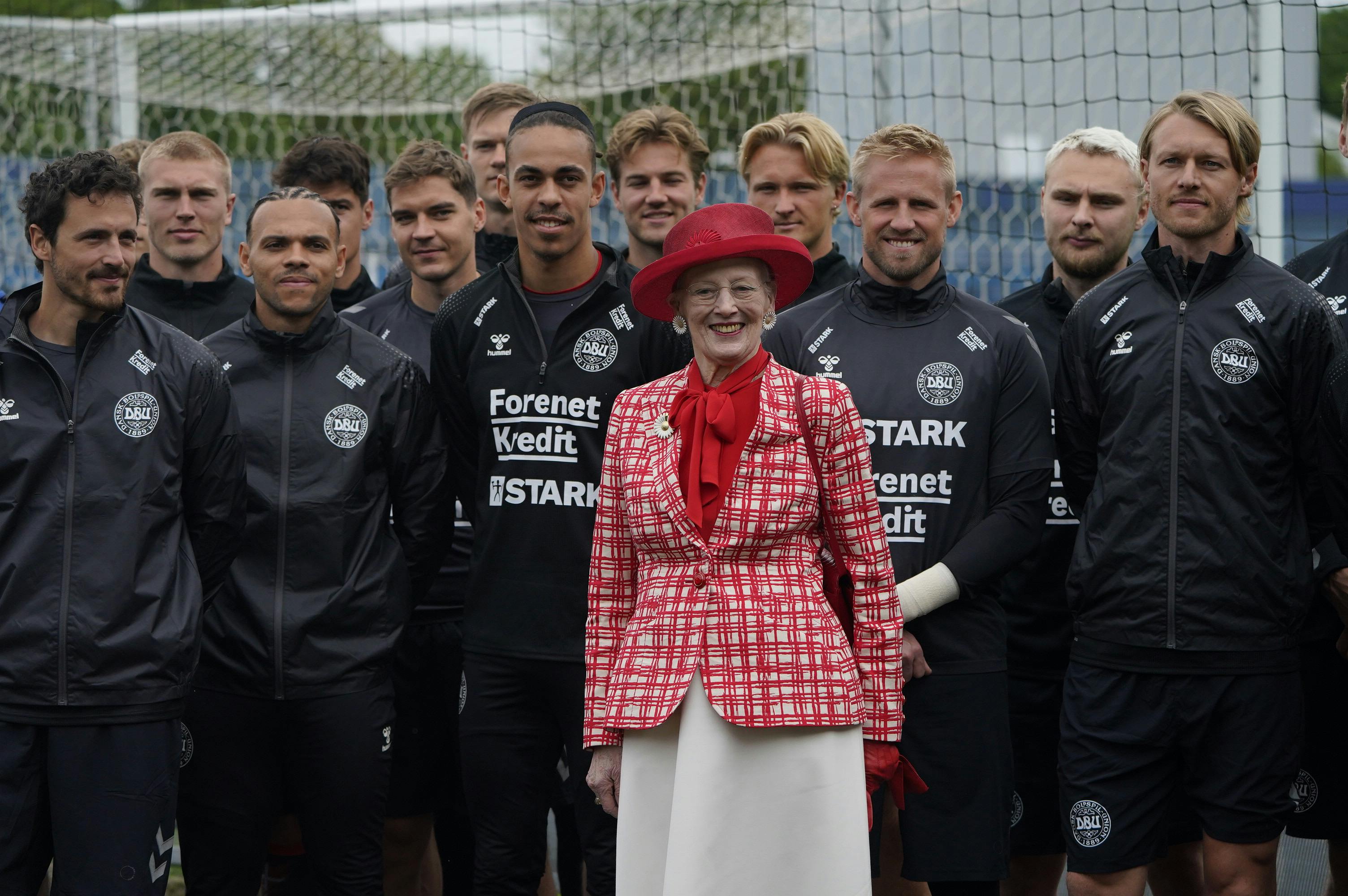 Dronning Margrethe og fodboldlandsholdet 