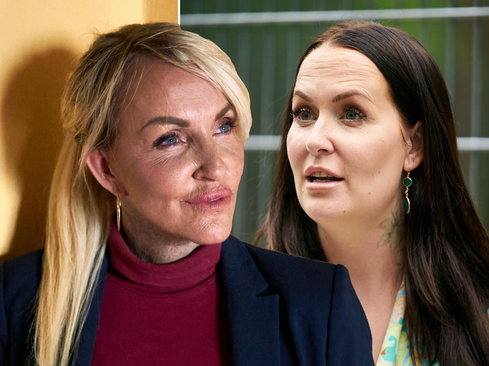 Linse Kessler og Stephanie "Geggo" fortæller om deres konflikt i premieren på den nye sæson "Familien på Bryggen".