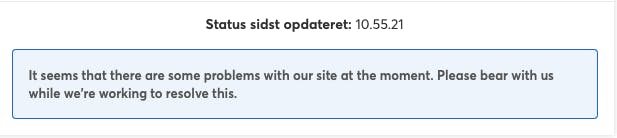 Denne besked toner frem, når man forsøger at købe billetter til Bruce Springsteen-koncerterne. 