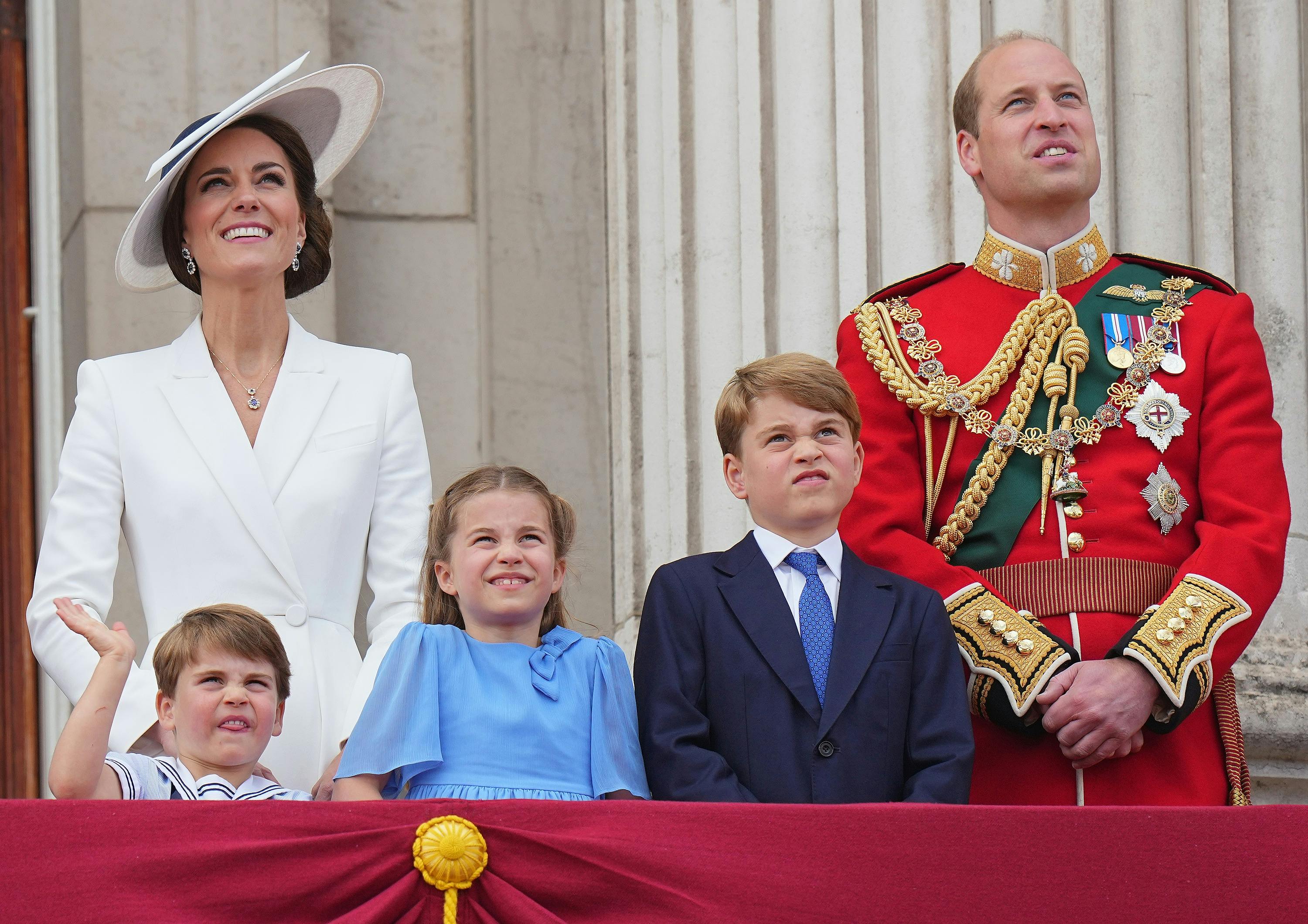 Prins Louis, Kate Middleton og prins William