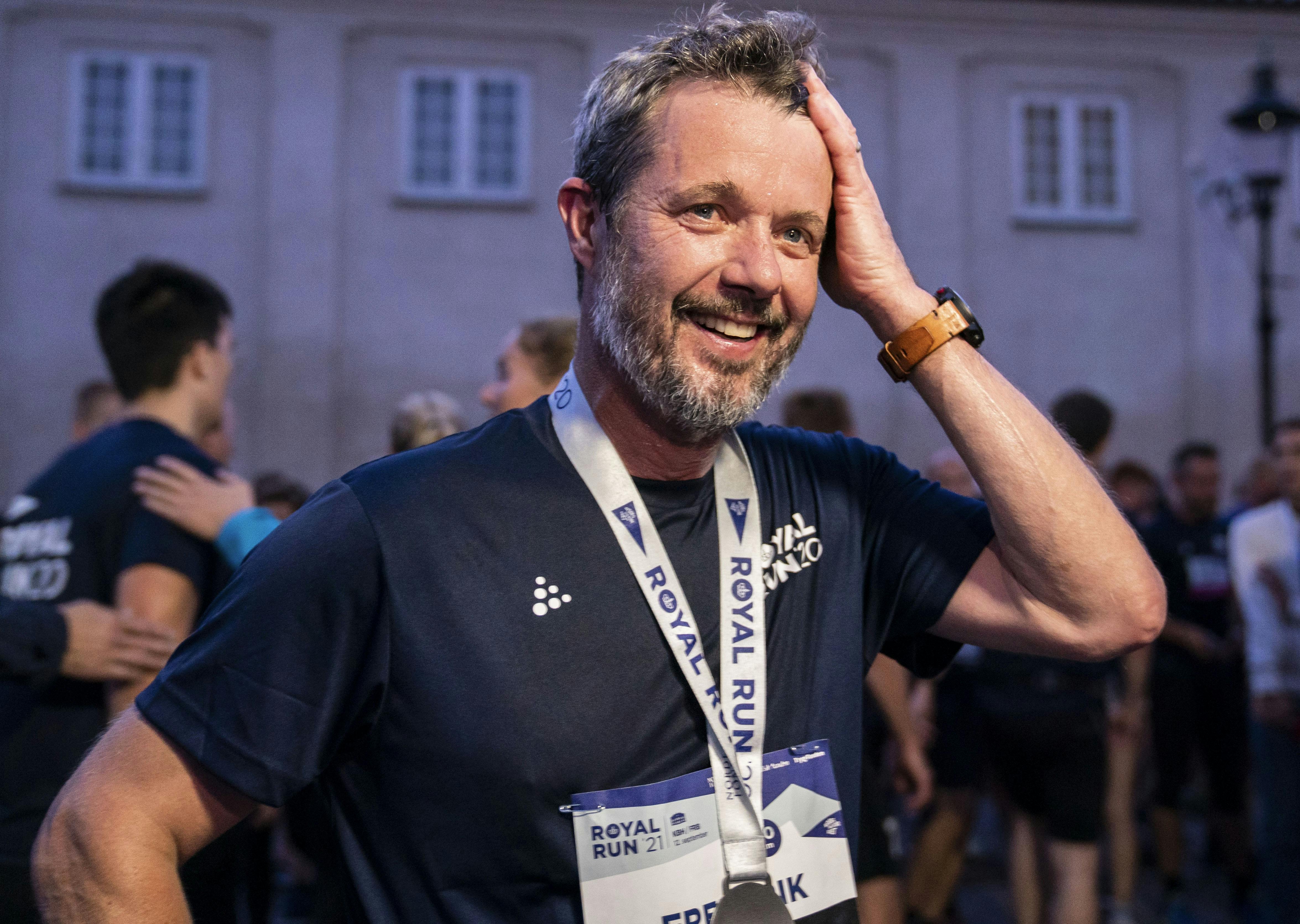 Kronprinsen til Royal Run i 2021.