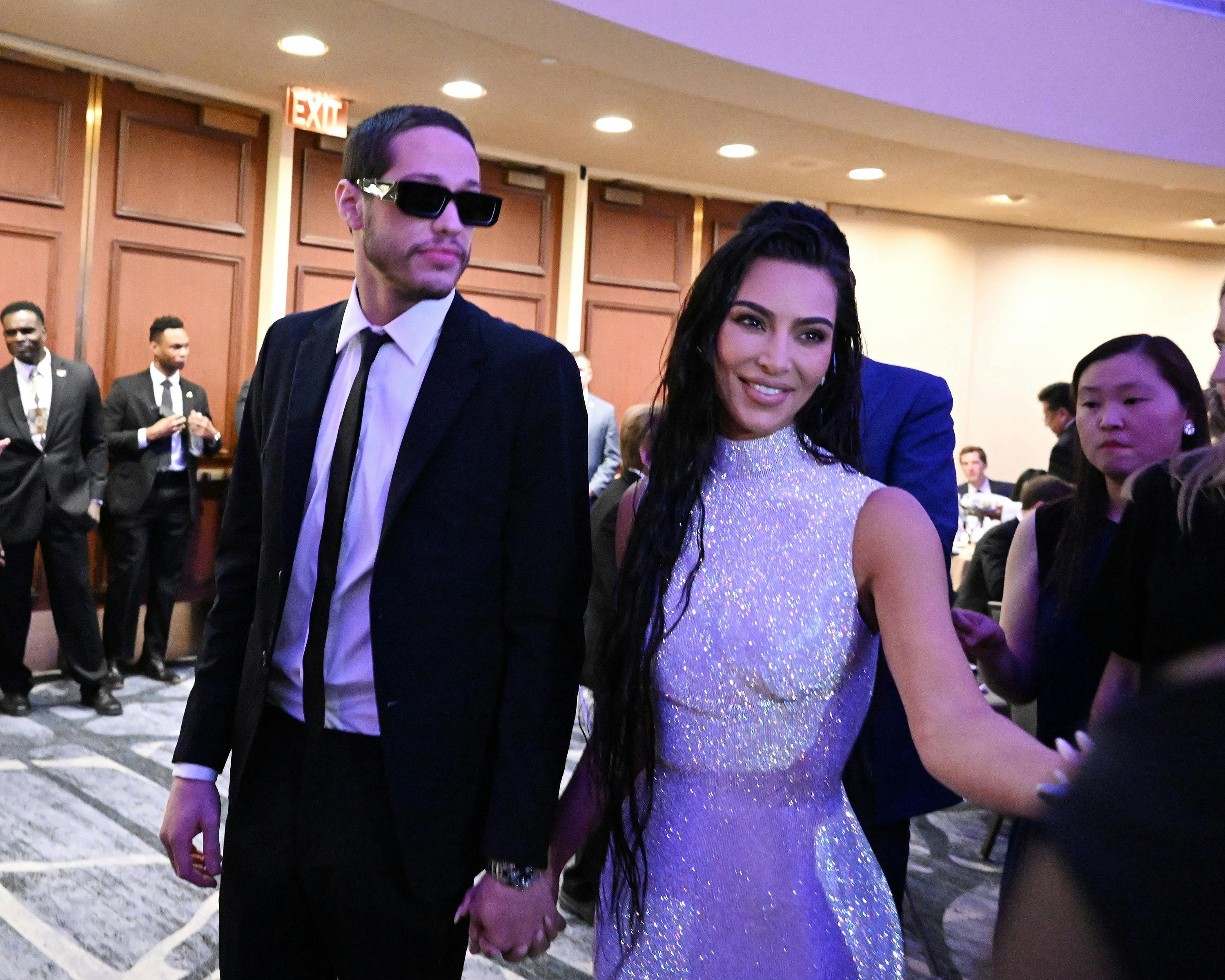 Kim Kardashian og Pete Davidson til middag i Det Hvide Hus i april 2022.