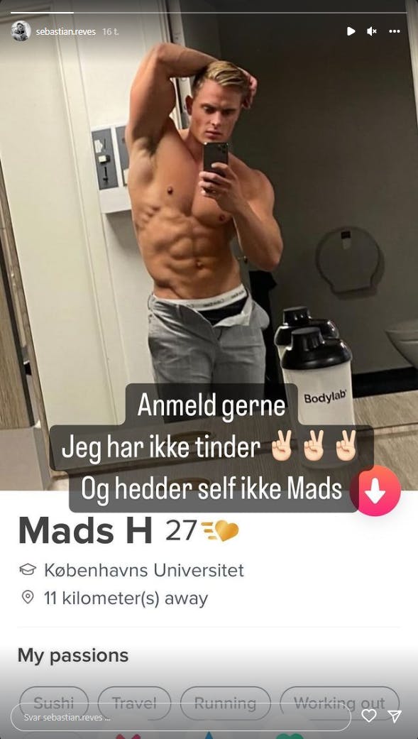 Sebastian Reves misbrugt på nettet. Ex on the beach