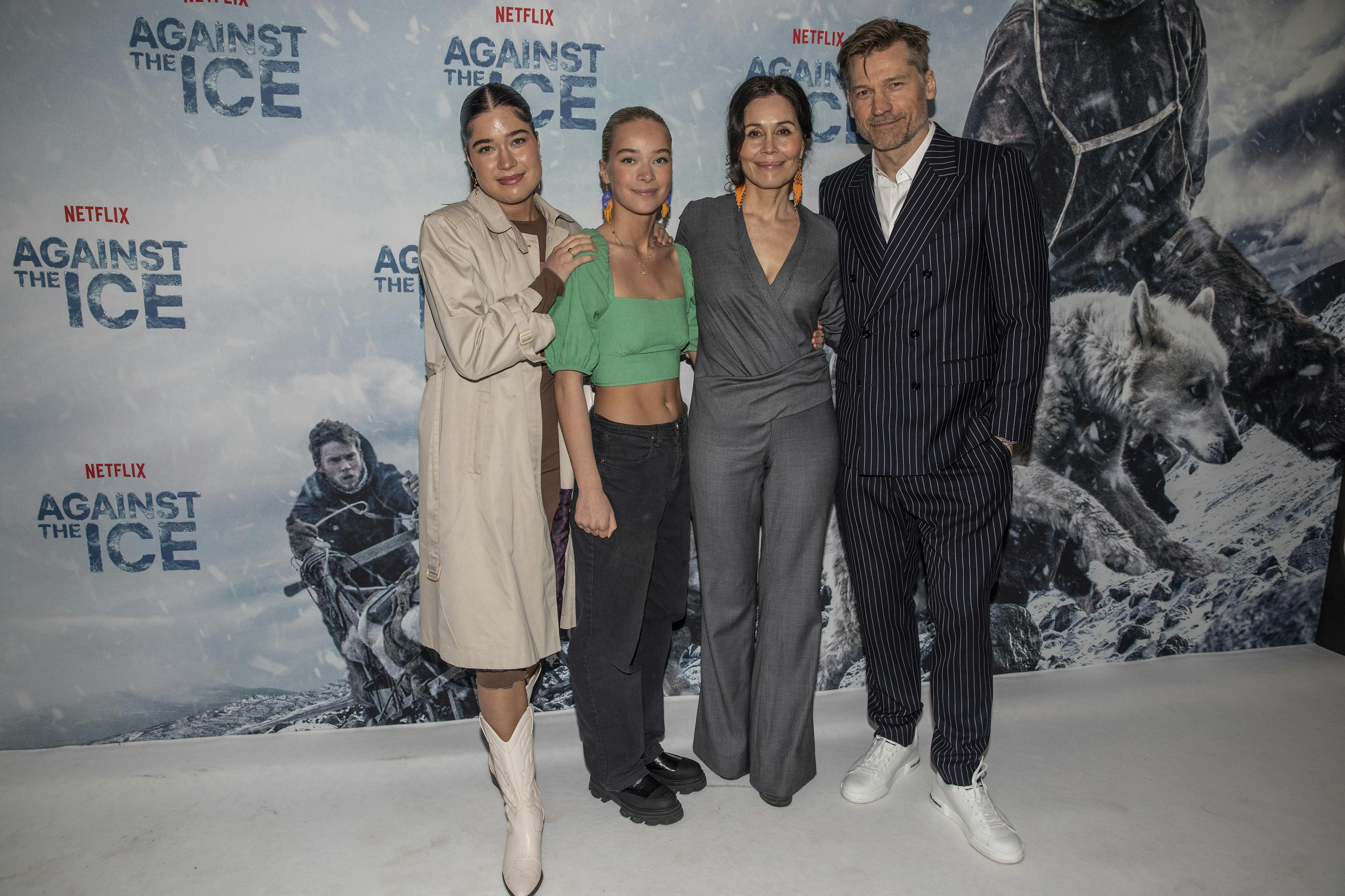 Filippa, Safina, Nukaka og Nikolaj Coster-Waldau
