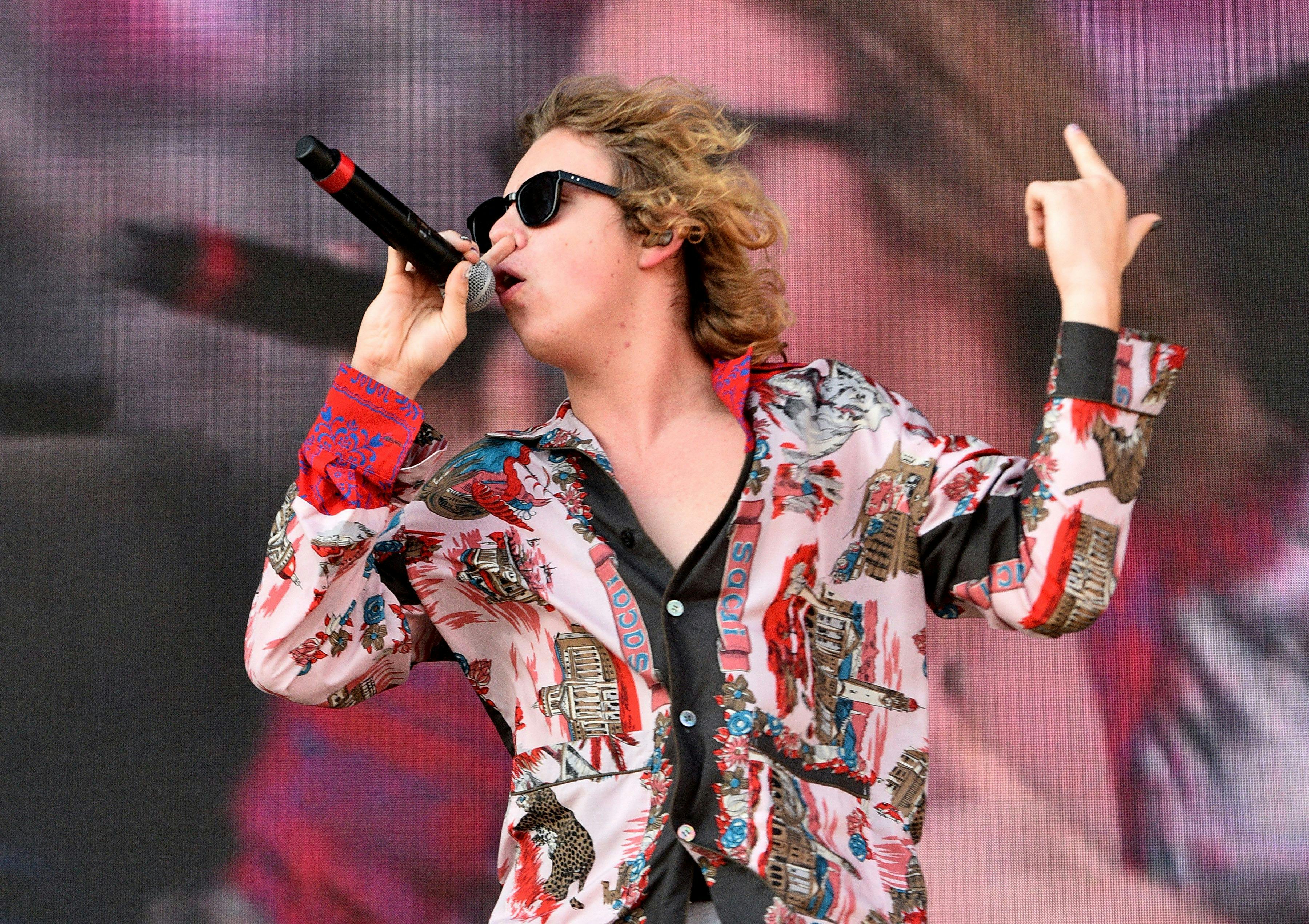 The Kid Laroi på scenen i Las Vegas i 2021.