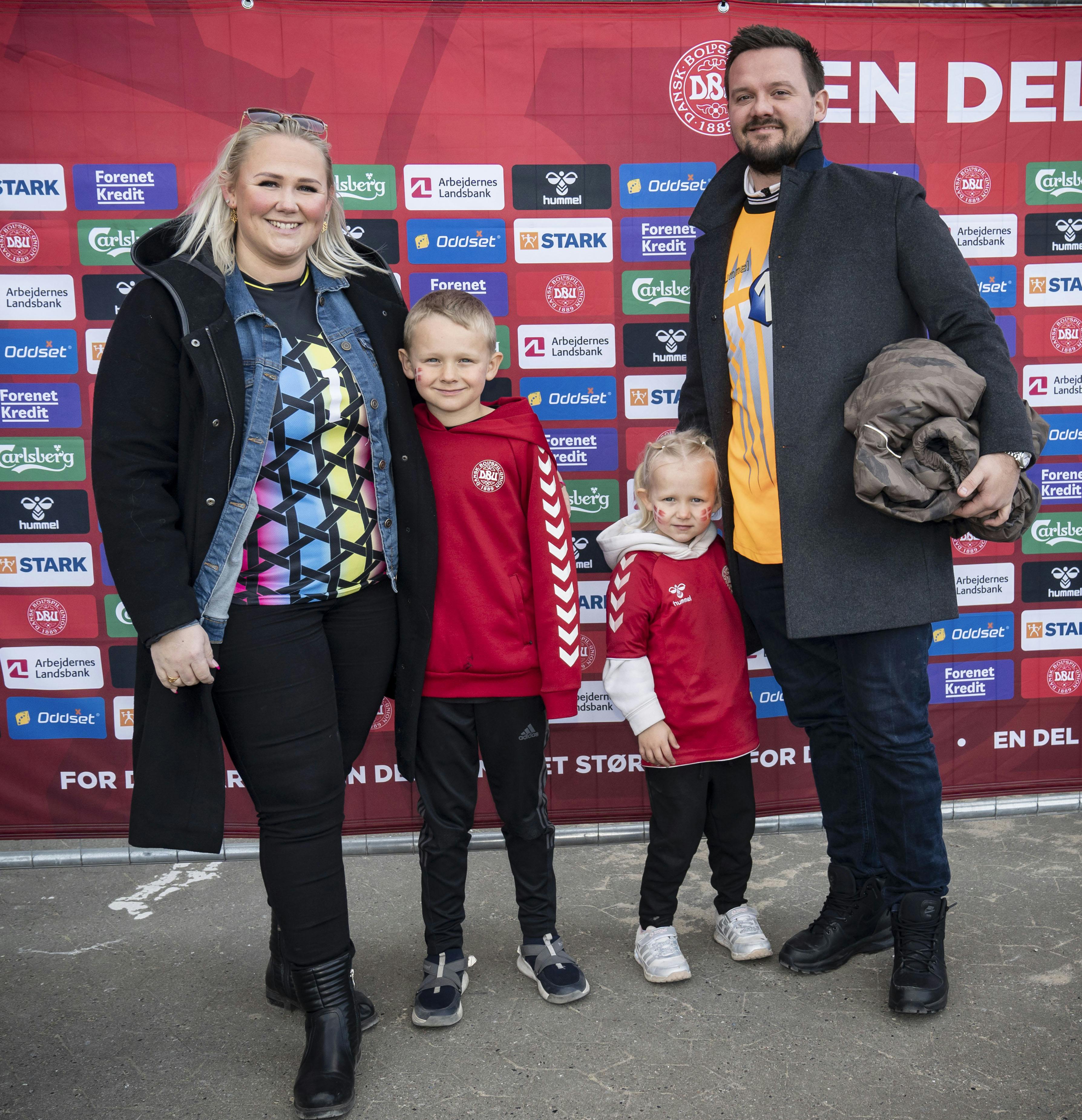 Cecilie Schmeichel med familien