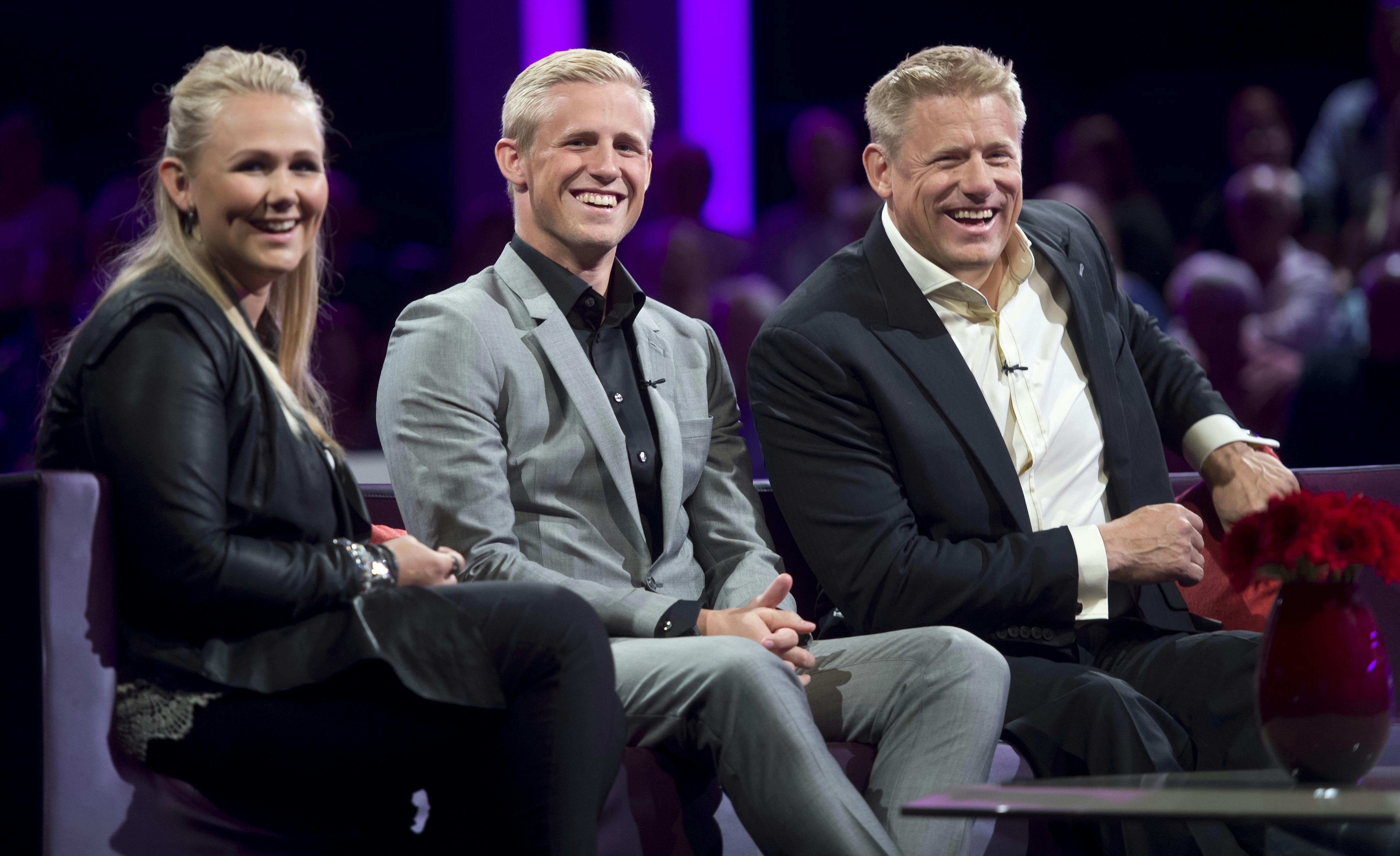 Peter, Kasper og Cecilie Schmeichel