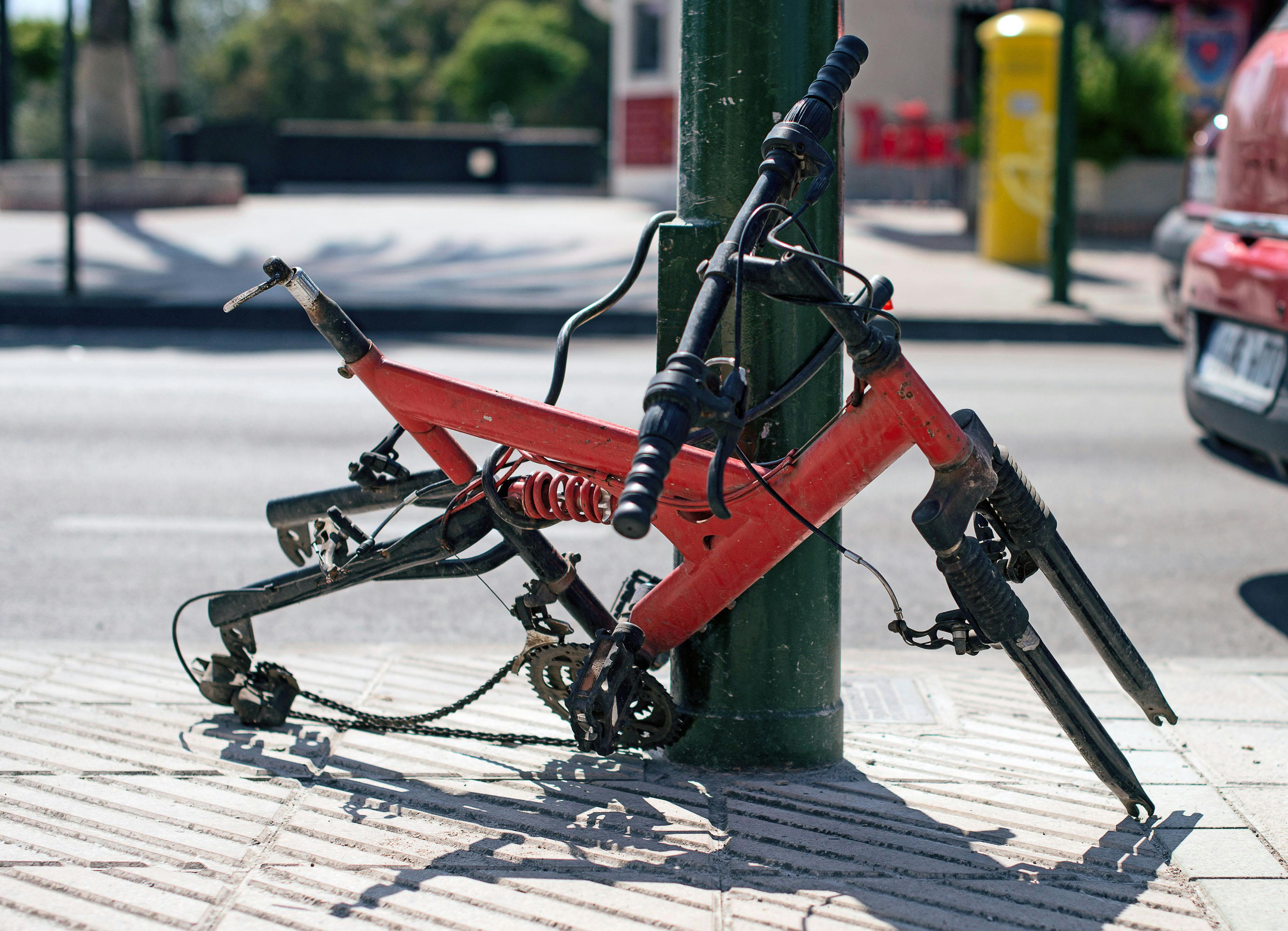 Ødelagt cykel