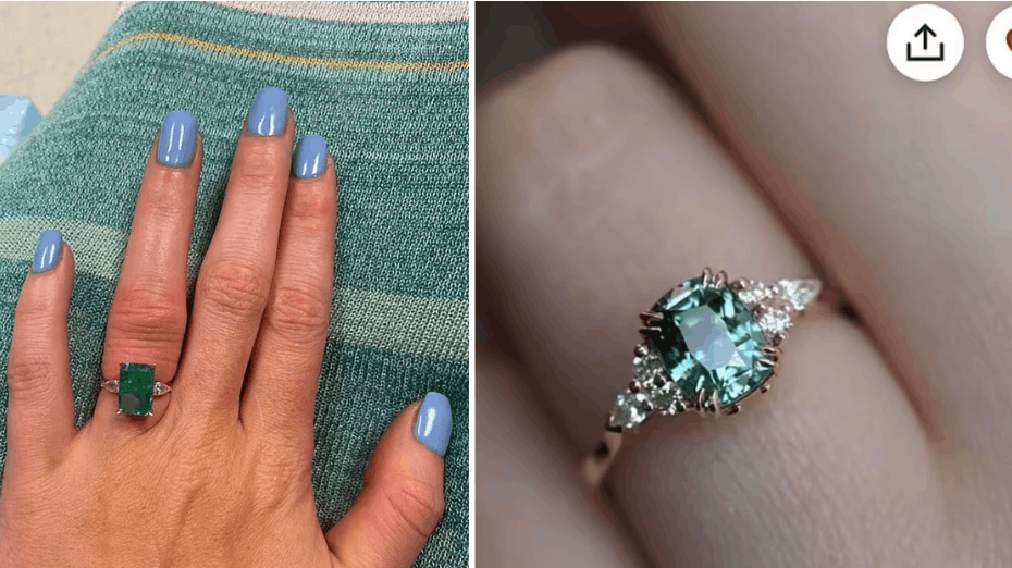 Kvinden drømte om en smuk safirring, men fik med egne ord en "hæslig" ring i stedet.