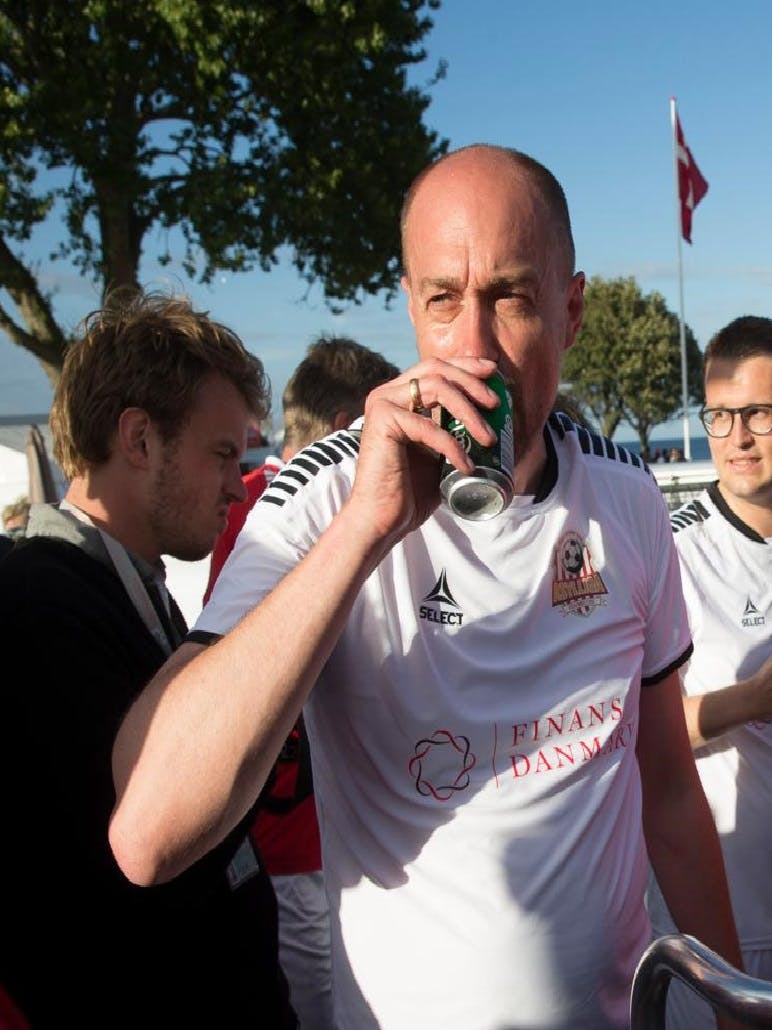 Magnus Heunicke har en fest, når han er på Folkemødet. Her er han til Folkemødet i 2017.
