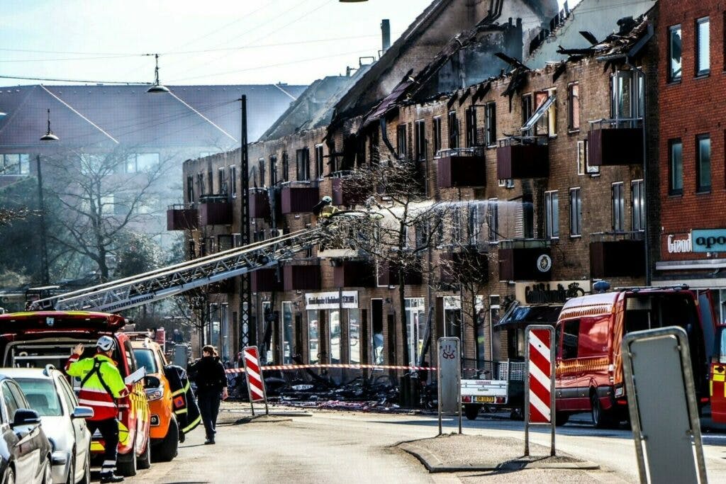 Ødelæggende storbrand i Vanløse marts 2022