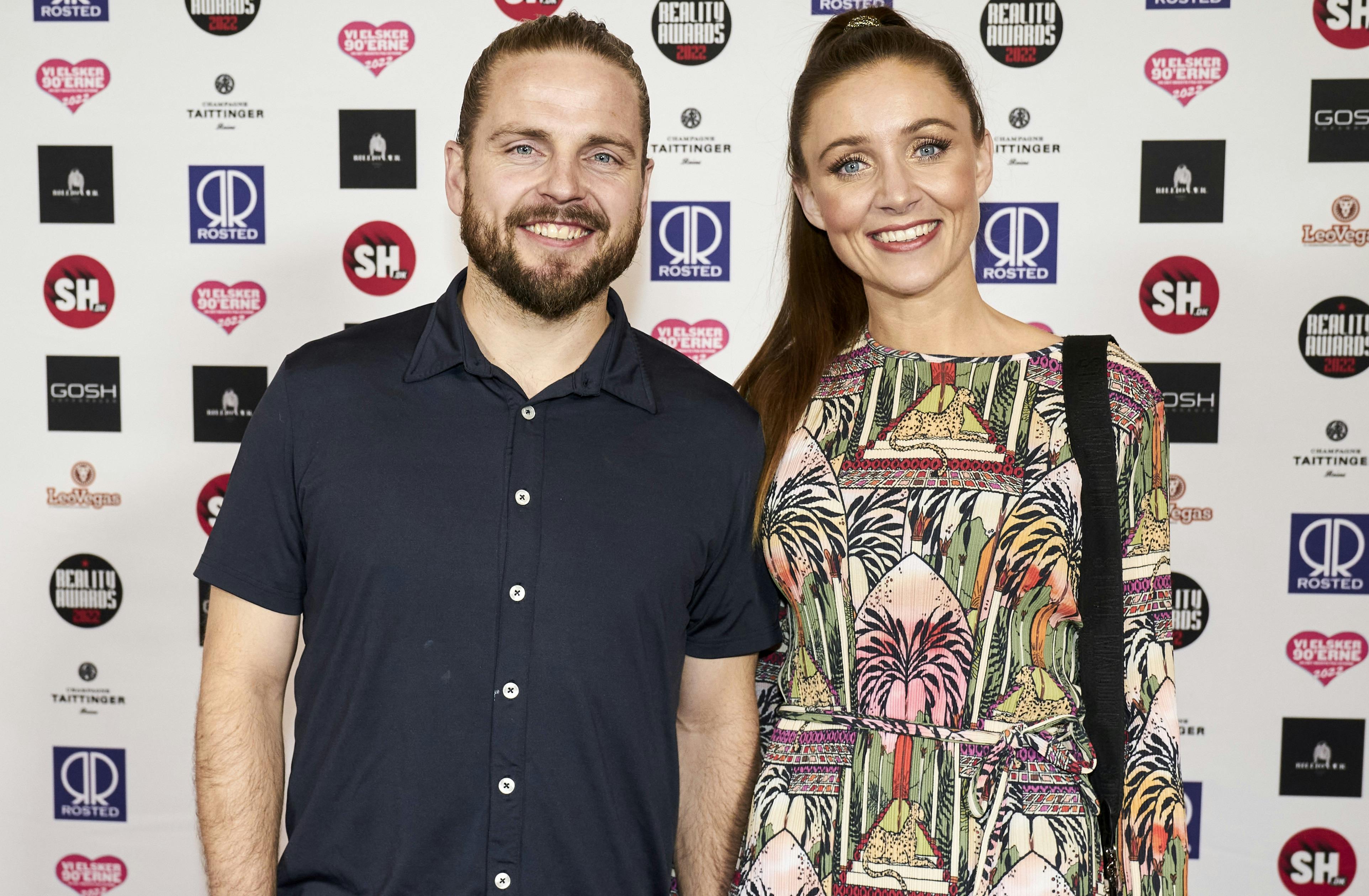 Kasper Fisker og hans hustru, Stephanie Fisker, til Reality Awards tidligere på året.
