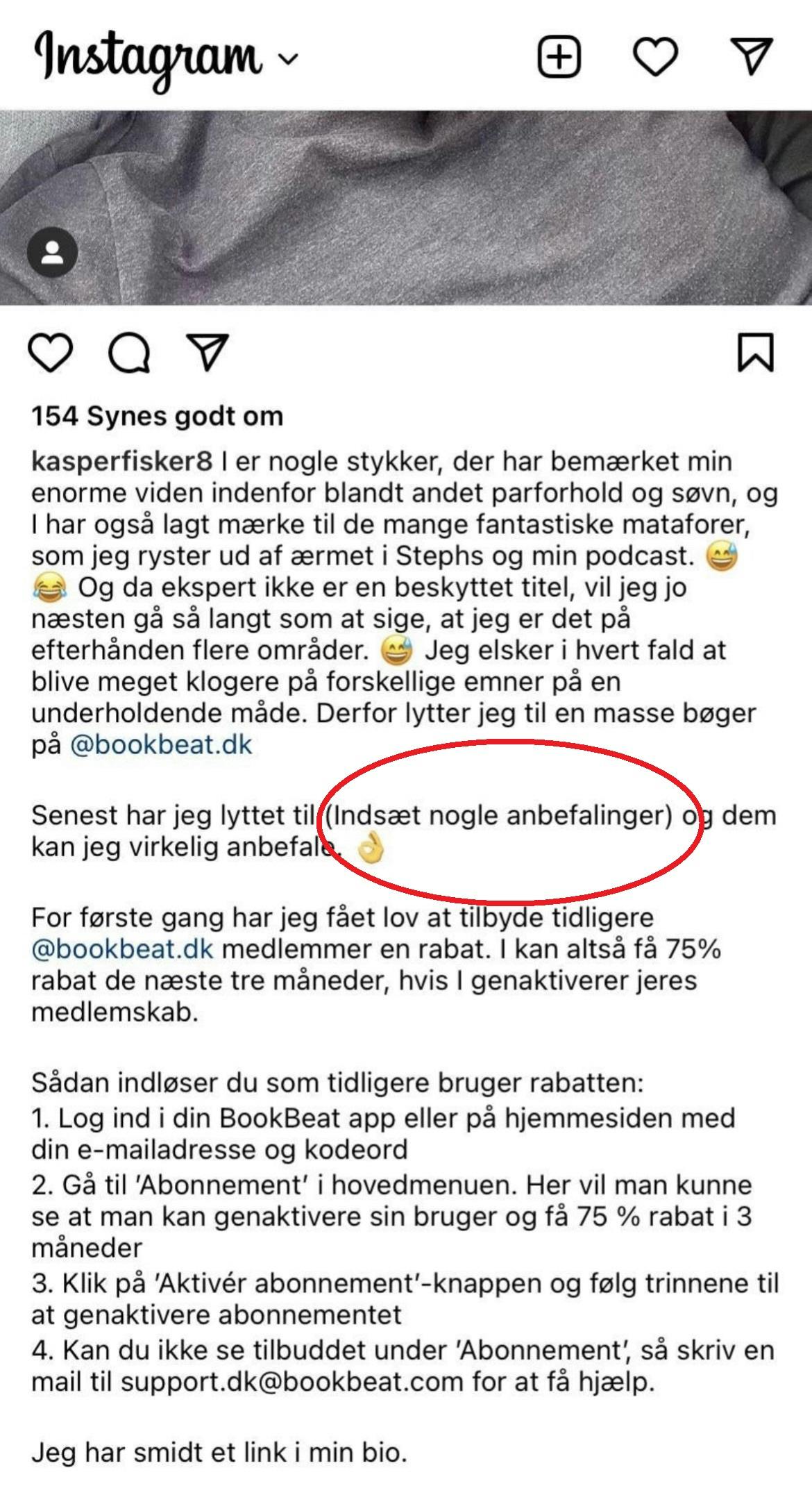 Sådan så opslaget ud, inden Kasper Fisker rettede det til.
