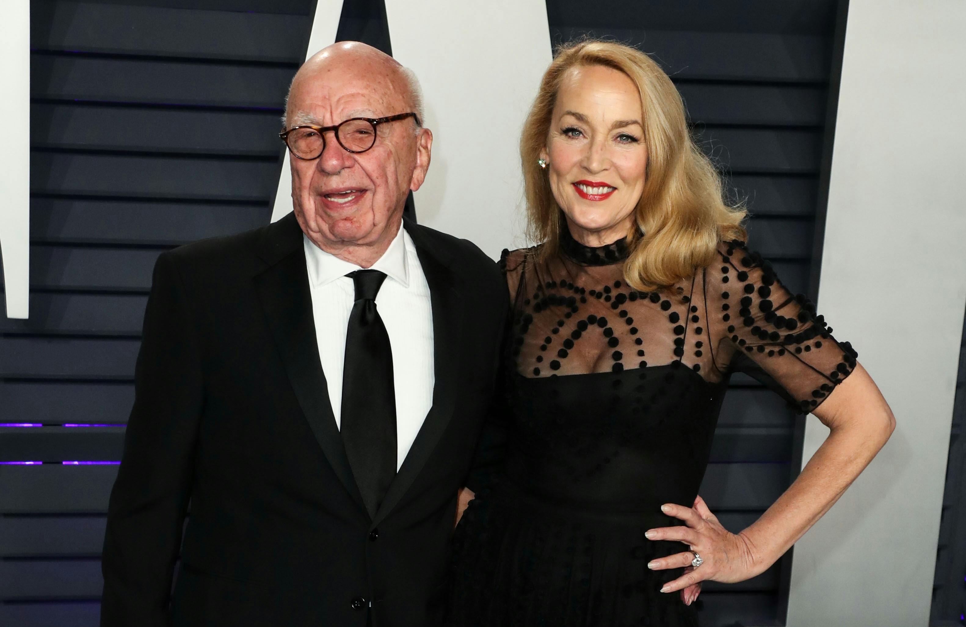 91-årige Rupert Murdoch og 65-årige Jerry Hall blev viet i 2016&nbsp;