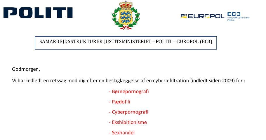 Svindelmail ligner noget fra politiet