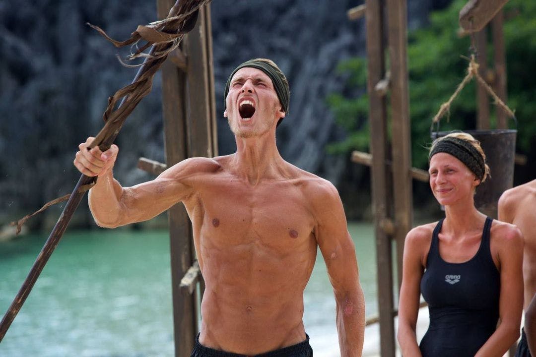 Mathias Lynge i en "Robinson ekspeditionen"-dyst.