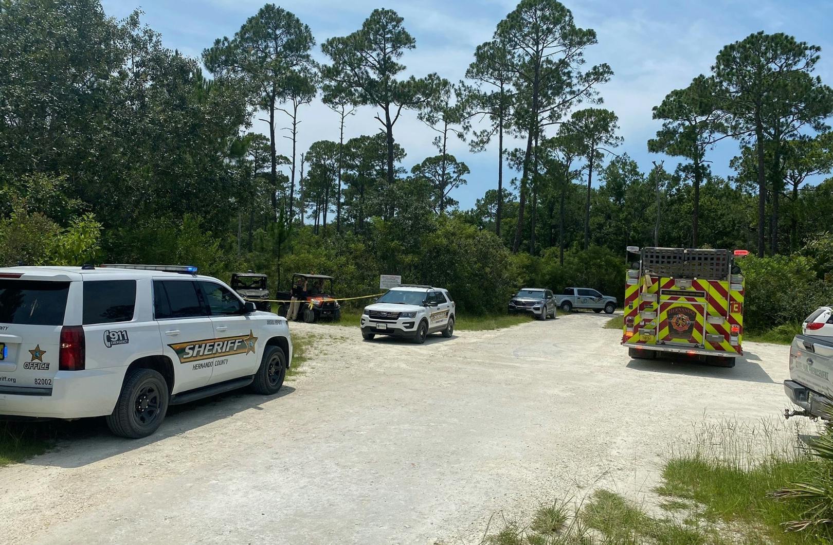 Politiet blev kaldt til stedet i nationalparken i Weeki Wachee omkring klokken 12.20 