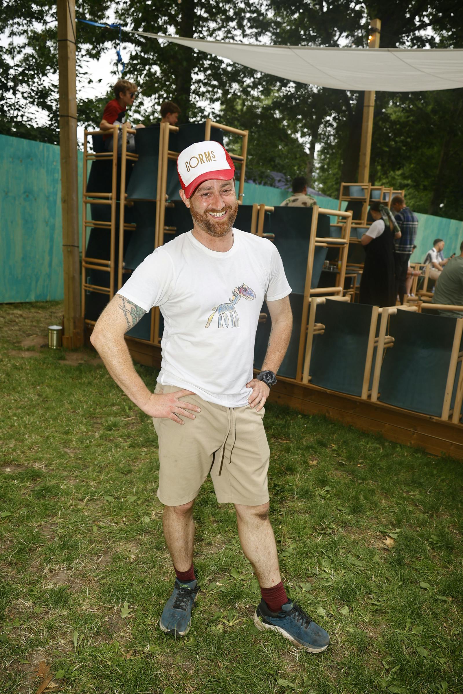 Gorm Wisweh har også selv været at finde på festivallen. Og noget tyder på, der er god grund til hans store smil. 