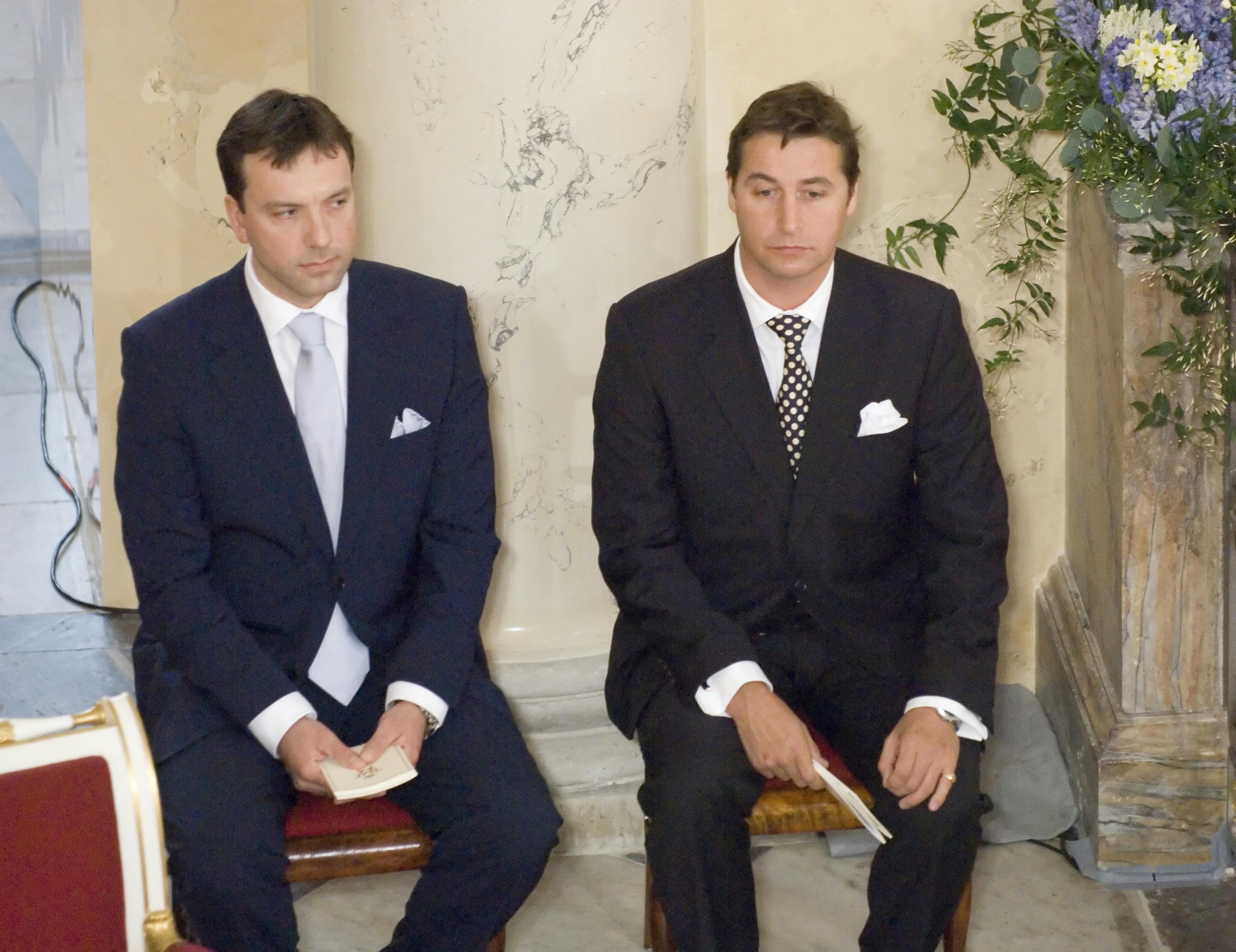 Jeppe Handwerk og Hamish Campbell til prins Christians dåb i 2006.
