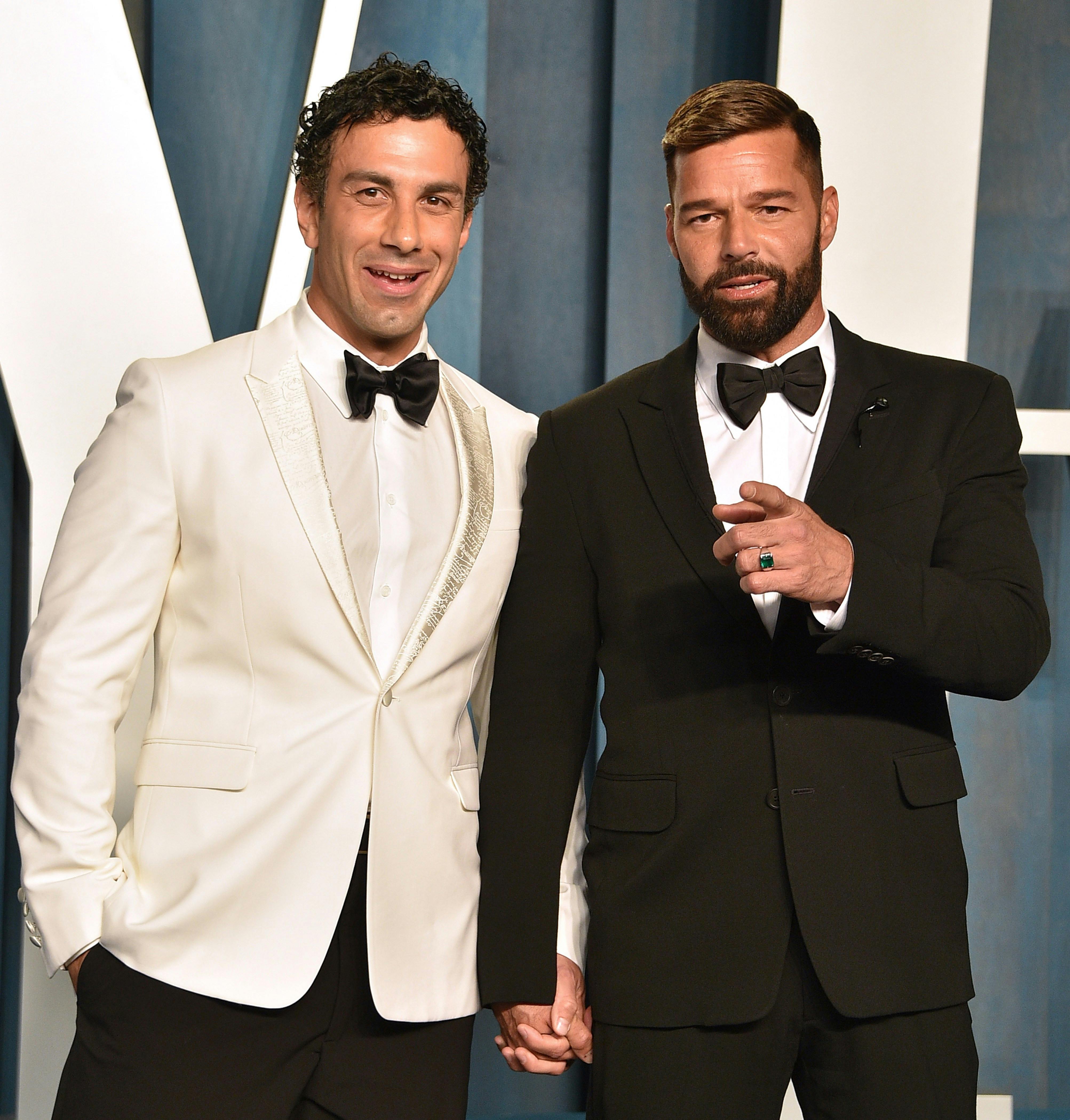 Ricky Martin sammen med sin mand Jwan Yosef