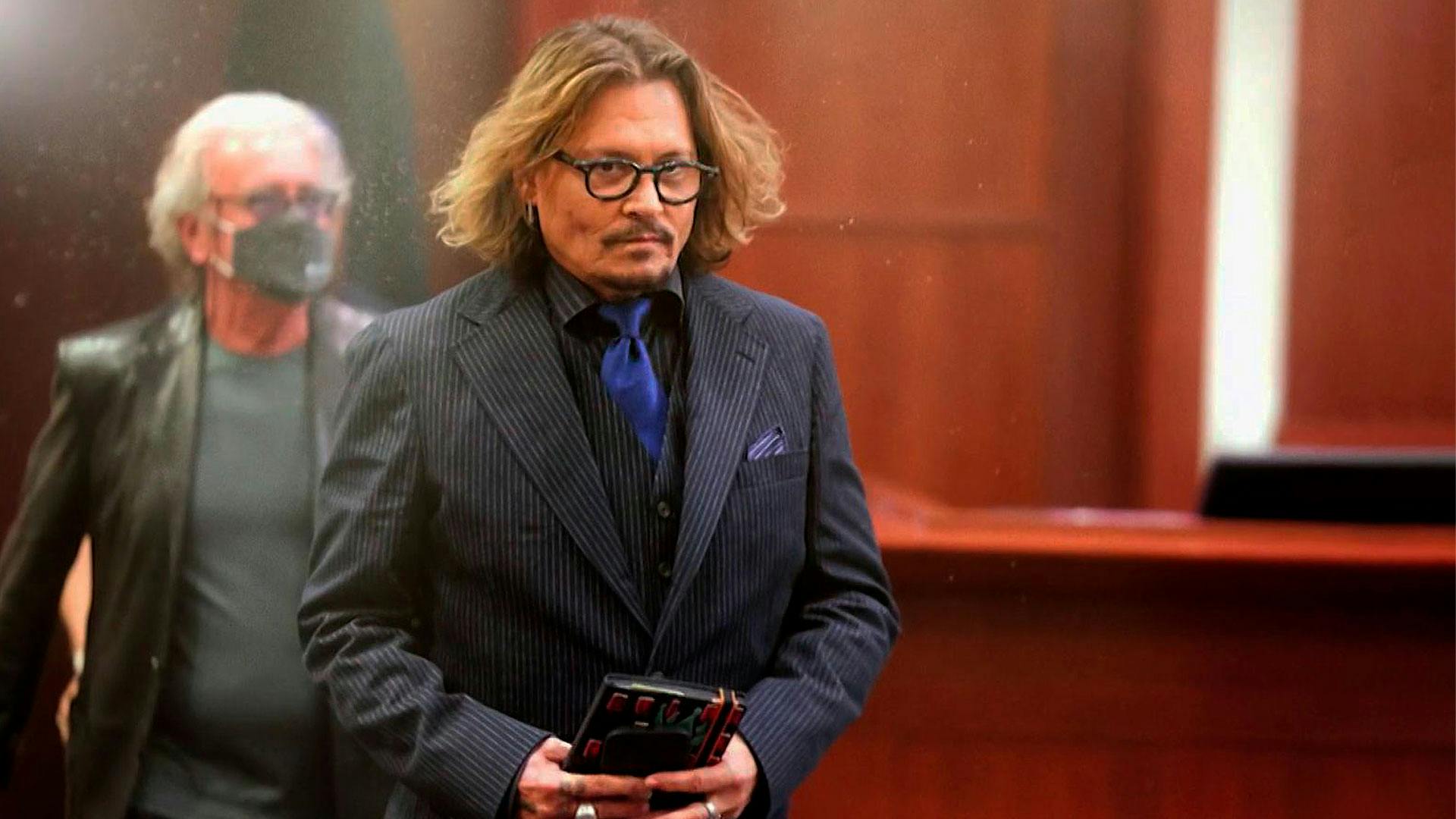 Johnny Depp i retten under sagen mod ekshustruen, Amber Heard.