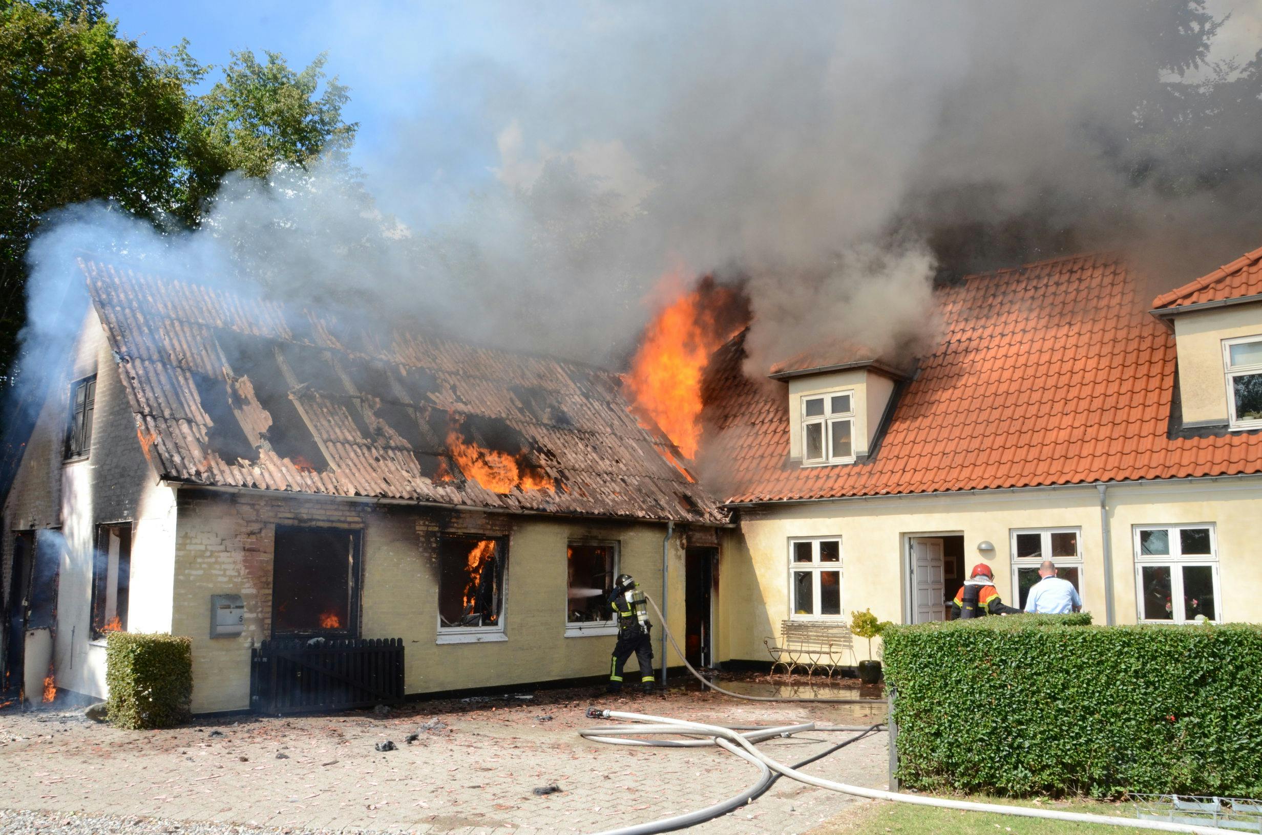 Brand i hus
