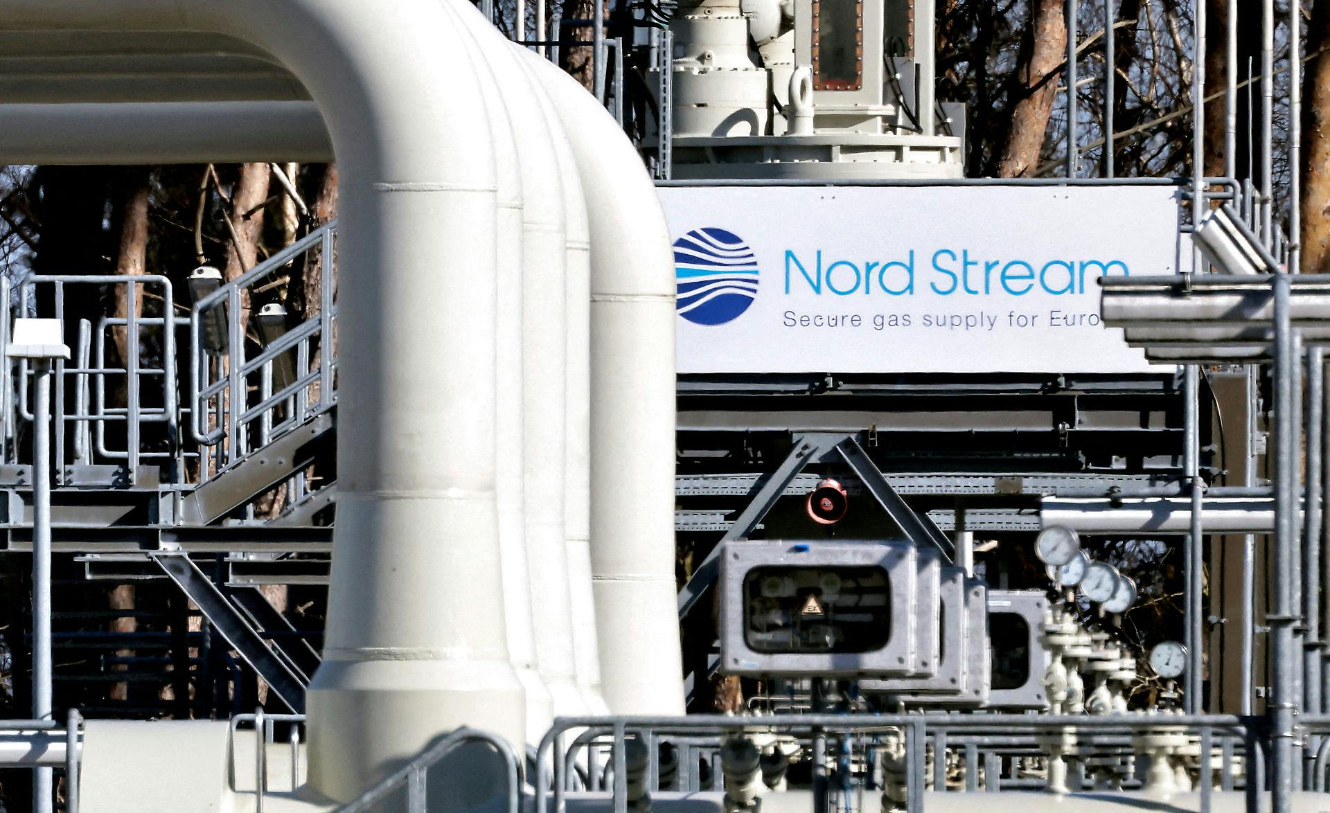 Her går "Nord Stream 1" i land i tyske Lubmin.