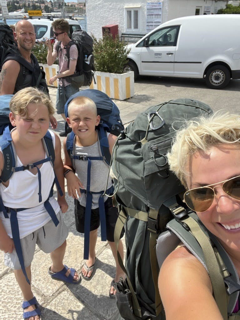 Anders, Arthur, Otto og Lene Beier