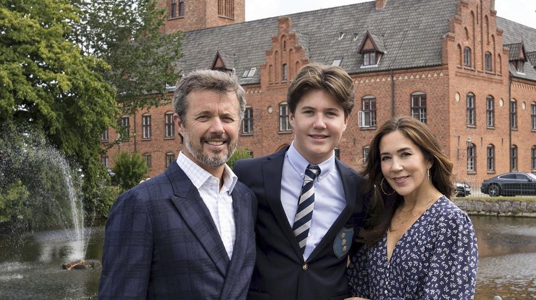Kronprins Frederik, prins Christian og kronprinsesse Mary