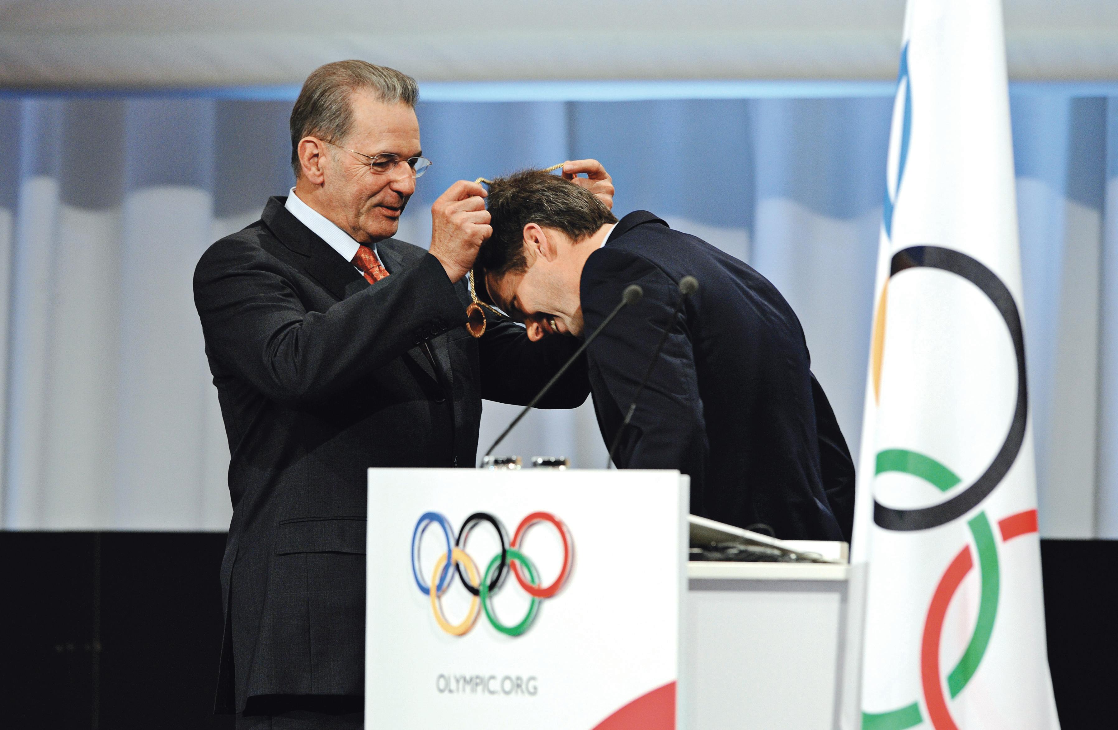 Jacques Rogge og kronprins Frederik