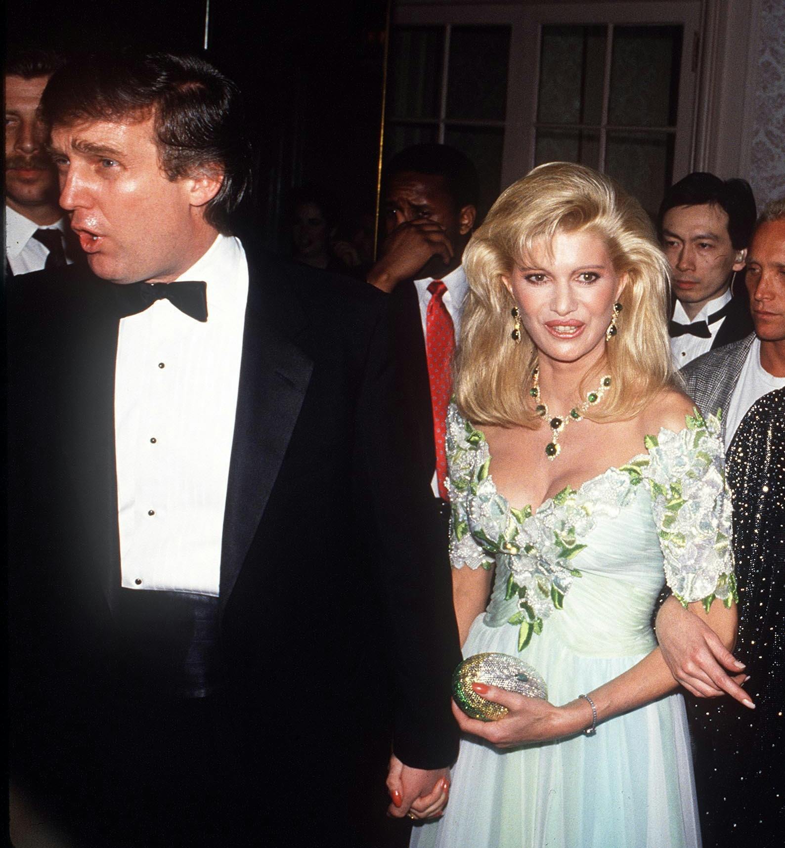 Donald Trump og Ivana Trump, mens de stadig var gift.