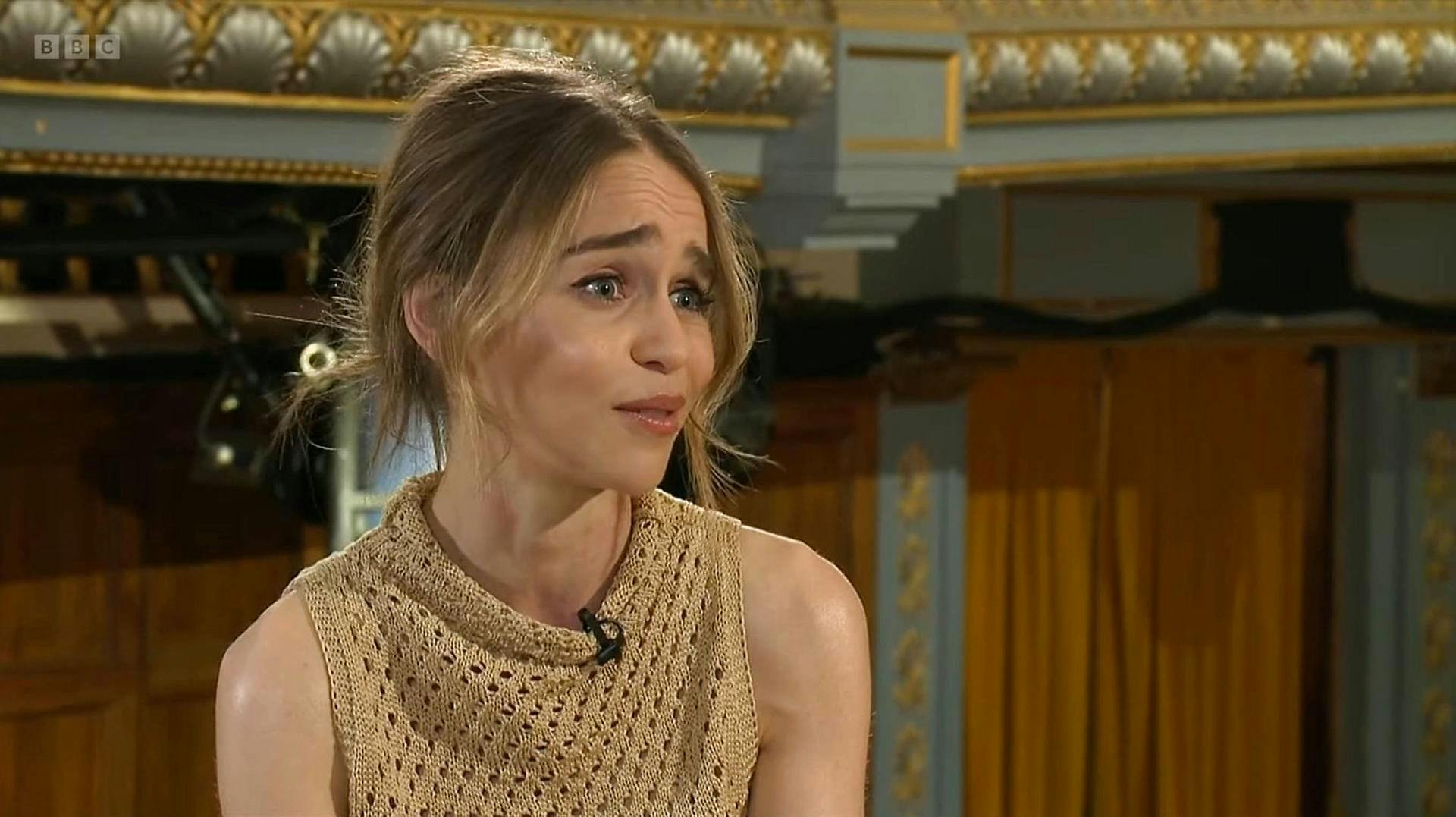 Her ses Emilia Clarke under det nye interview med BBC.