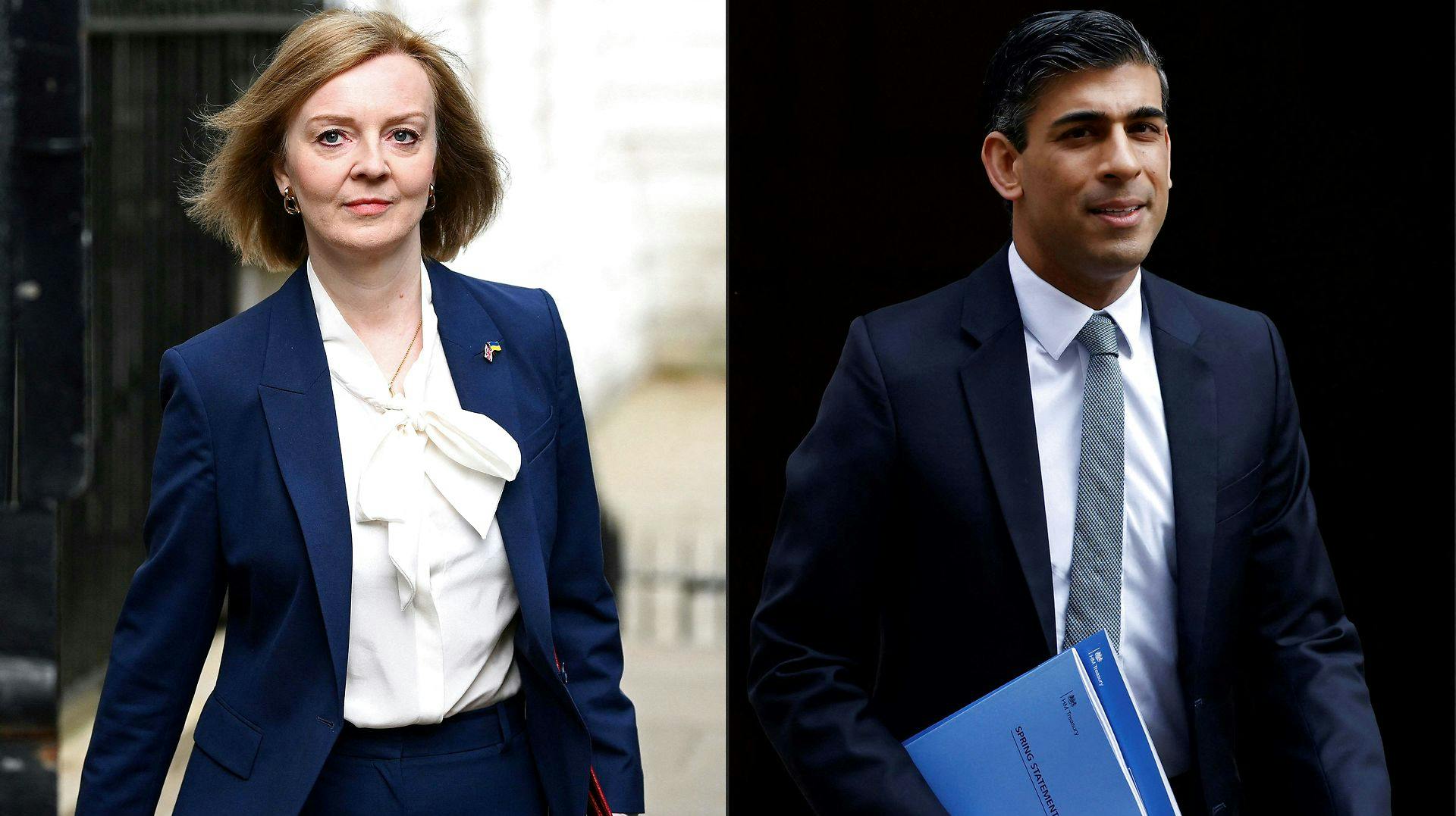 Liz Truss og Rishi Sunak kæmper om posten som britisk regeringsleder