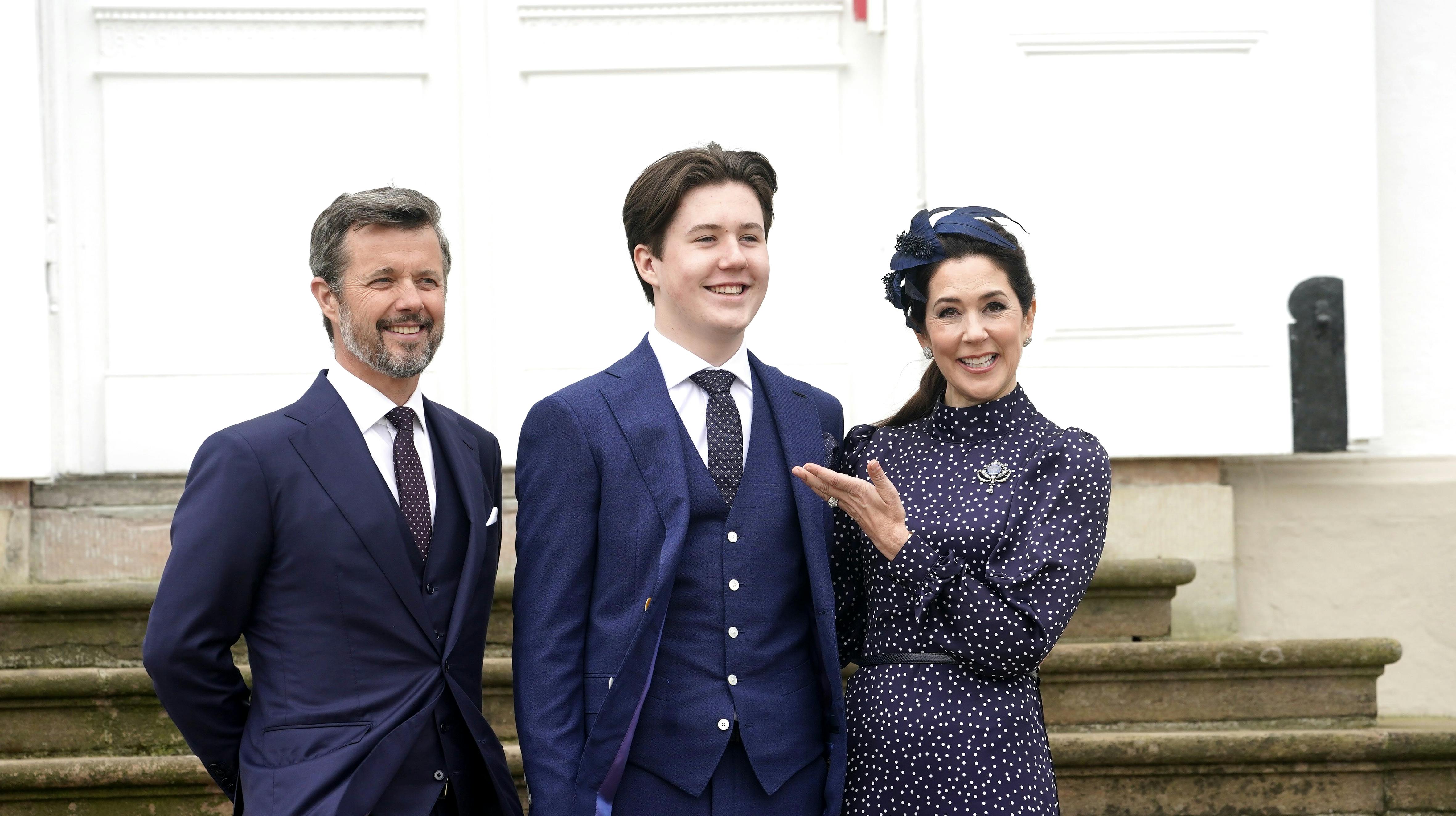 Kronprins Frederik, prins Christian og kronprinsesse Mary