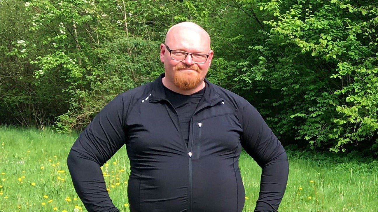 Murer René Pehrson fra Nordjylland deltog i "Rigtige Mænd" på DR, hvor han sammen med sine makkere skulle forsøge sig med en sundere livsstil - ikke mindst for børnenes skyld