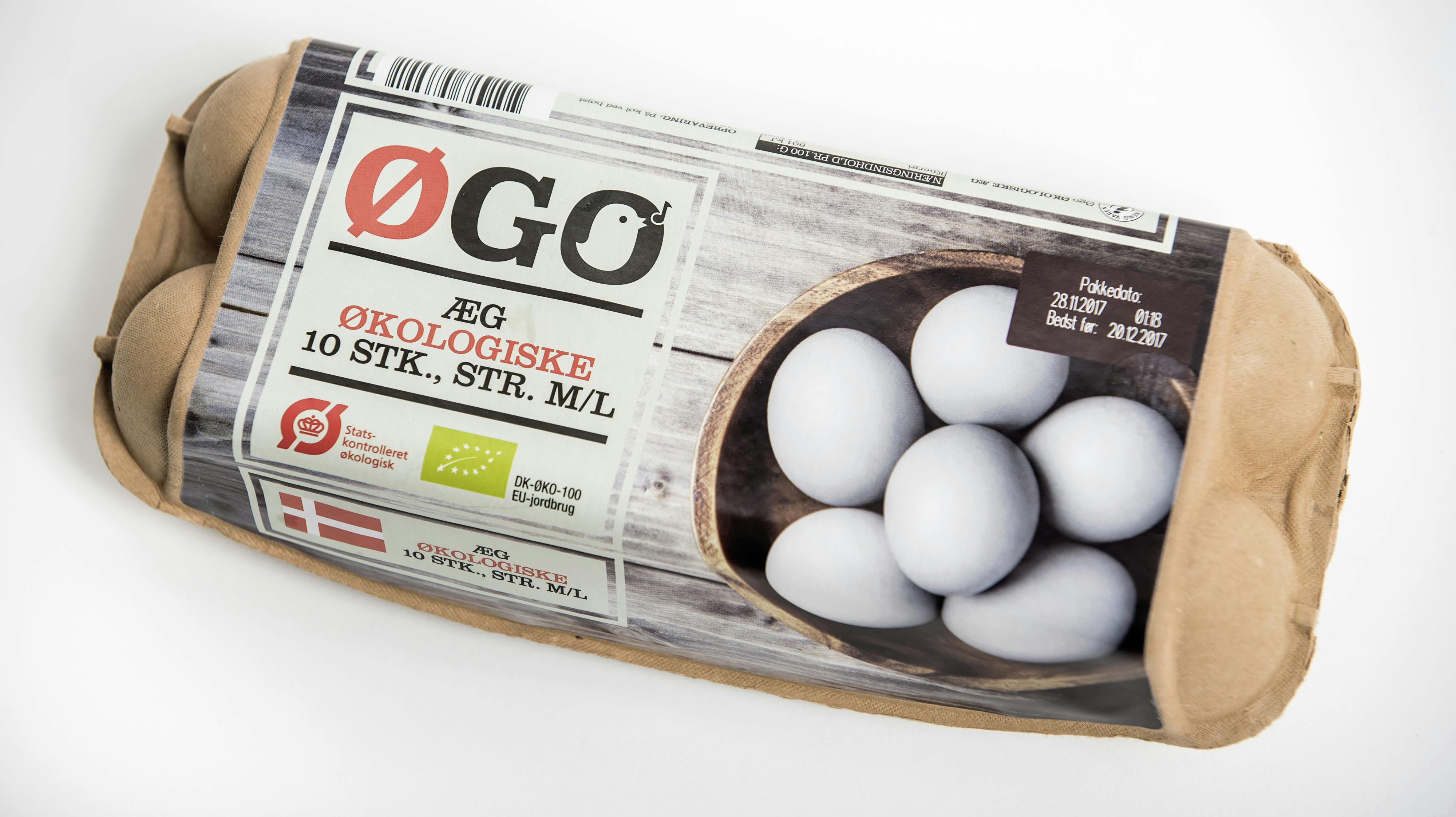 Økologiske æg fra Dava Foods bliver tilbagekaldt fra flere supermarkeder i Danmark.