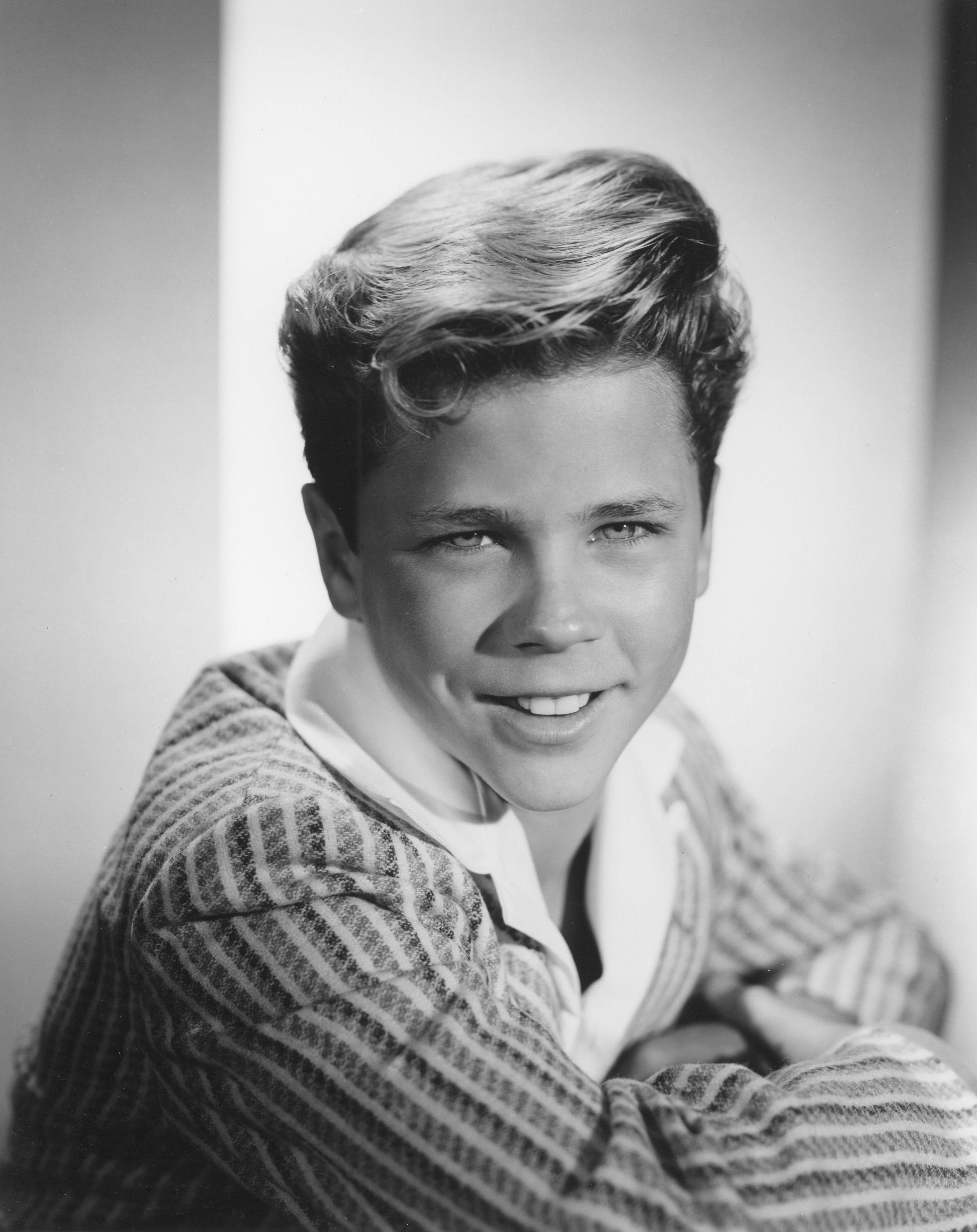 Tony Dow i 1957, da han debutterede i "Leave It to Beaver"