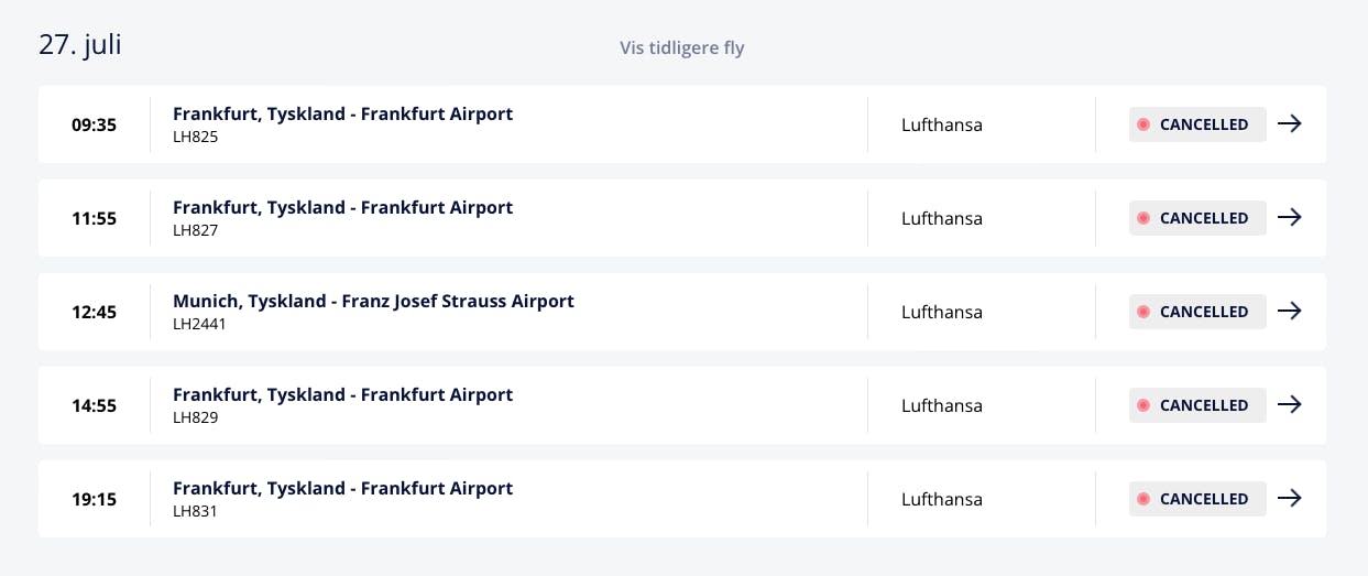 Lufthansa strejker onsdag