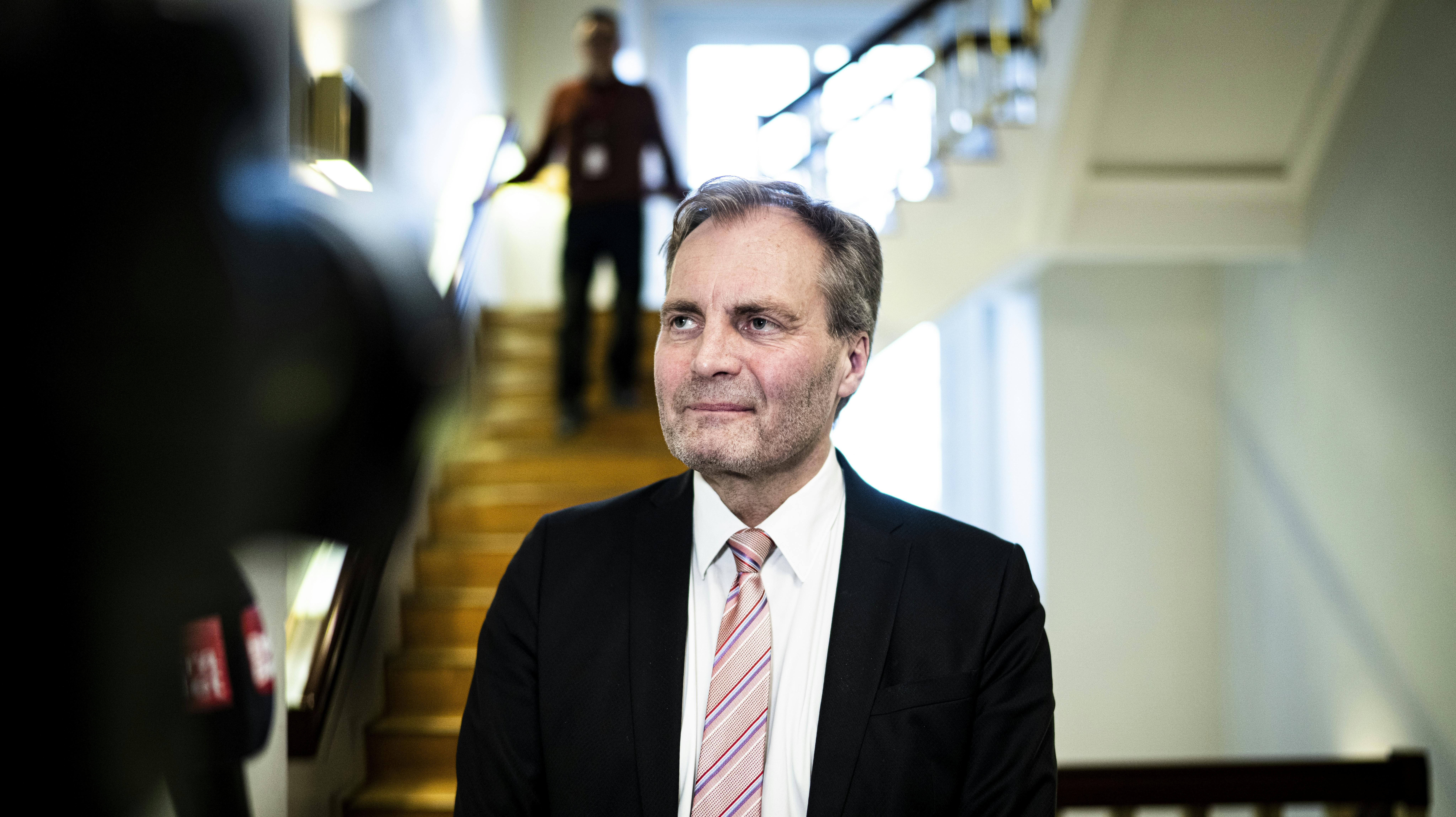 Dansk Folkeparti holder gruppemøde på Christiansborg. Peter Skaarup. Tirsdag 1. februar 2022.