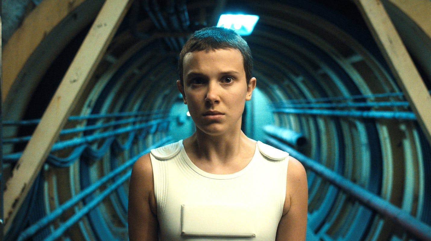 Millie Bobby Brown i rollen som Eleven i Netflix-hittet "Stranger Things".