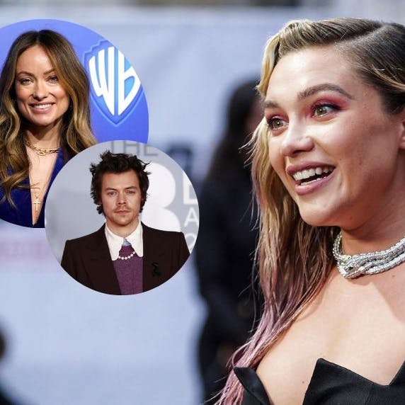 Florence Pugh så angiveligt affæren udspille sig under optagelserne til deres alles kommende film.